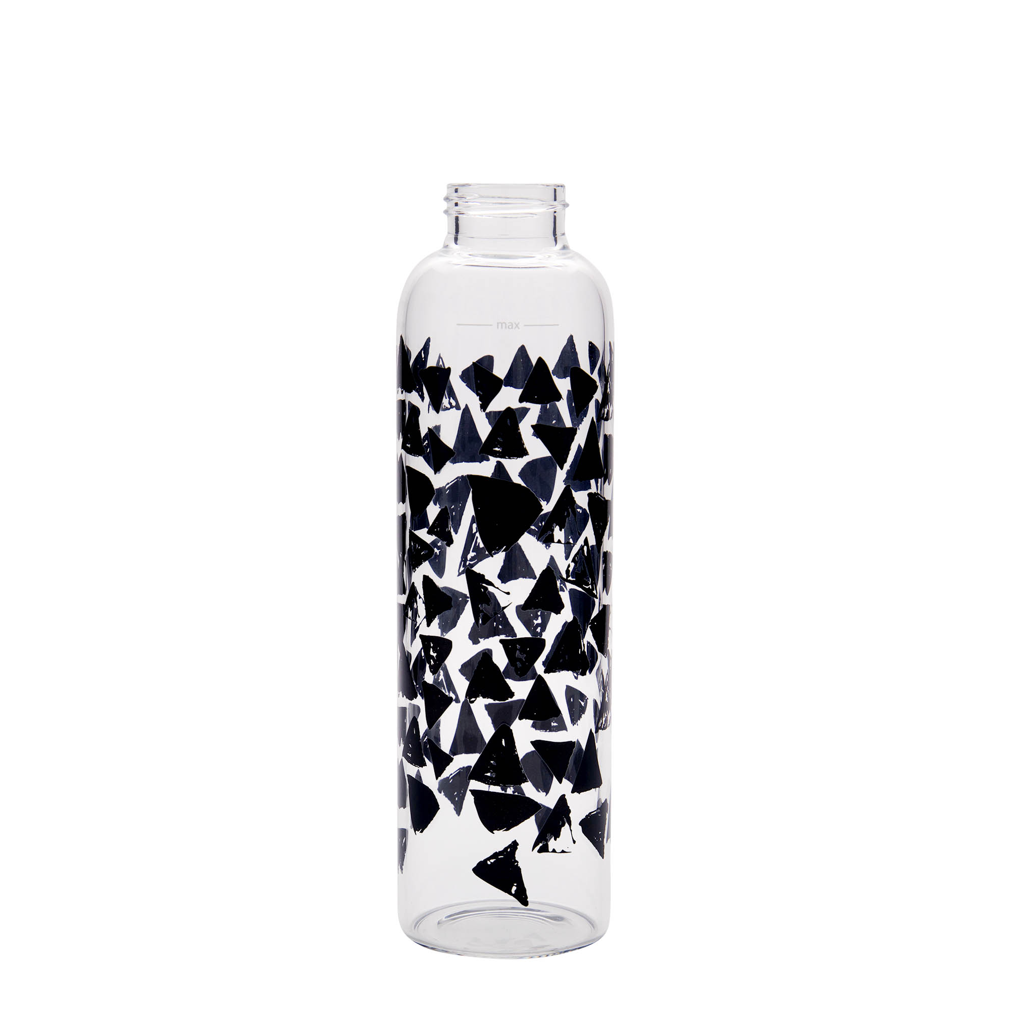 Boca za piće od 500 ml, 'Perseus', motiv: Crni trougao, otvor: Zatvarač sa navojem Boca za piće od 500 ml, 'Perseus', motiv: Crni trougao, otvor: Zatvarač sa navojem