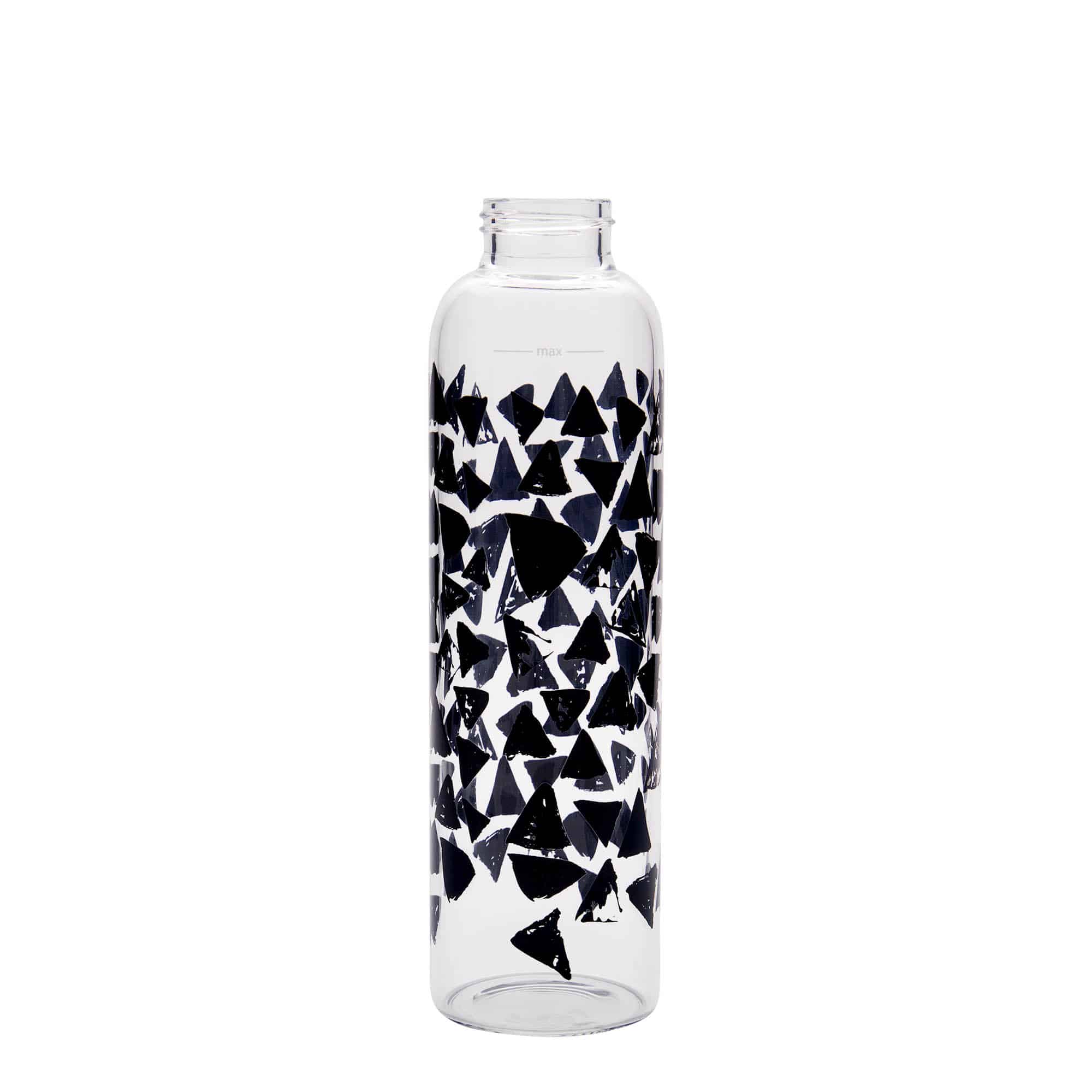 500 ml boca za piće 'Perseus - Crni trouglovi', otvor: navojni zatvarač