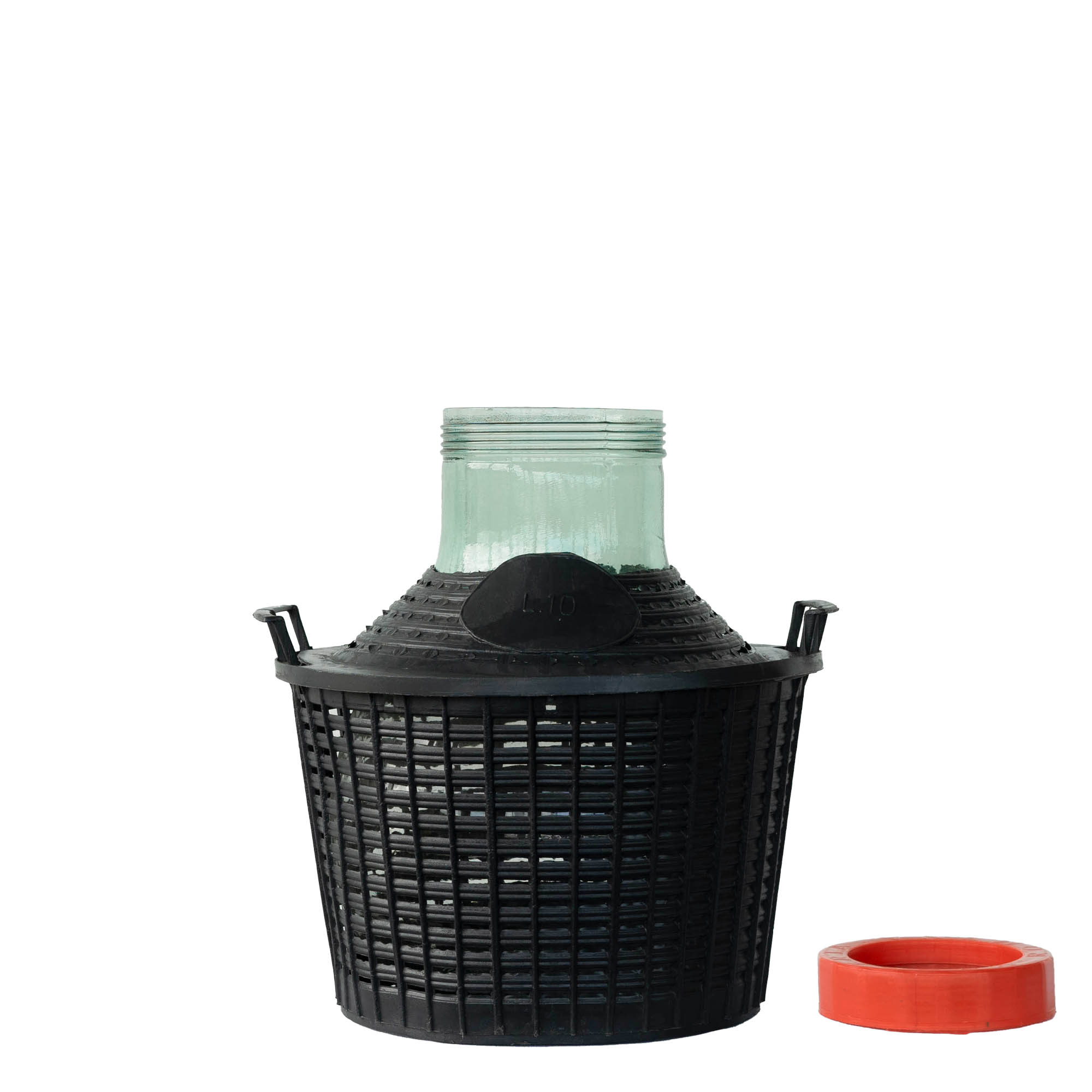 10 l balonska boca širokog grla, staklena, otvor: navojni zatvarač 10 l balonska boca širokog grla, staklena, otvor: navojni zatvarač