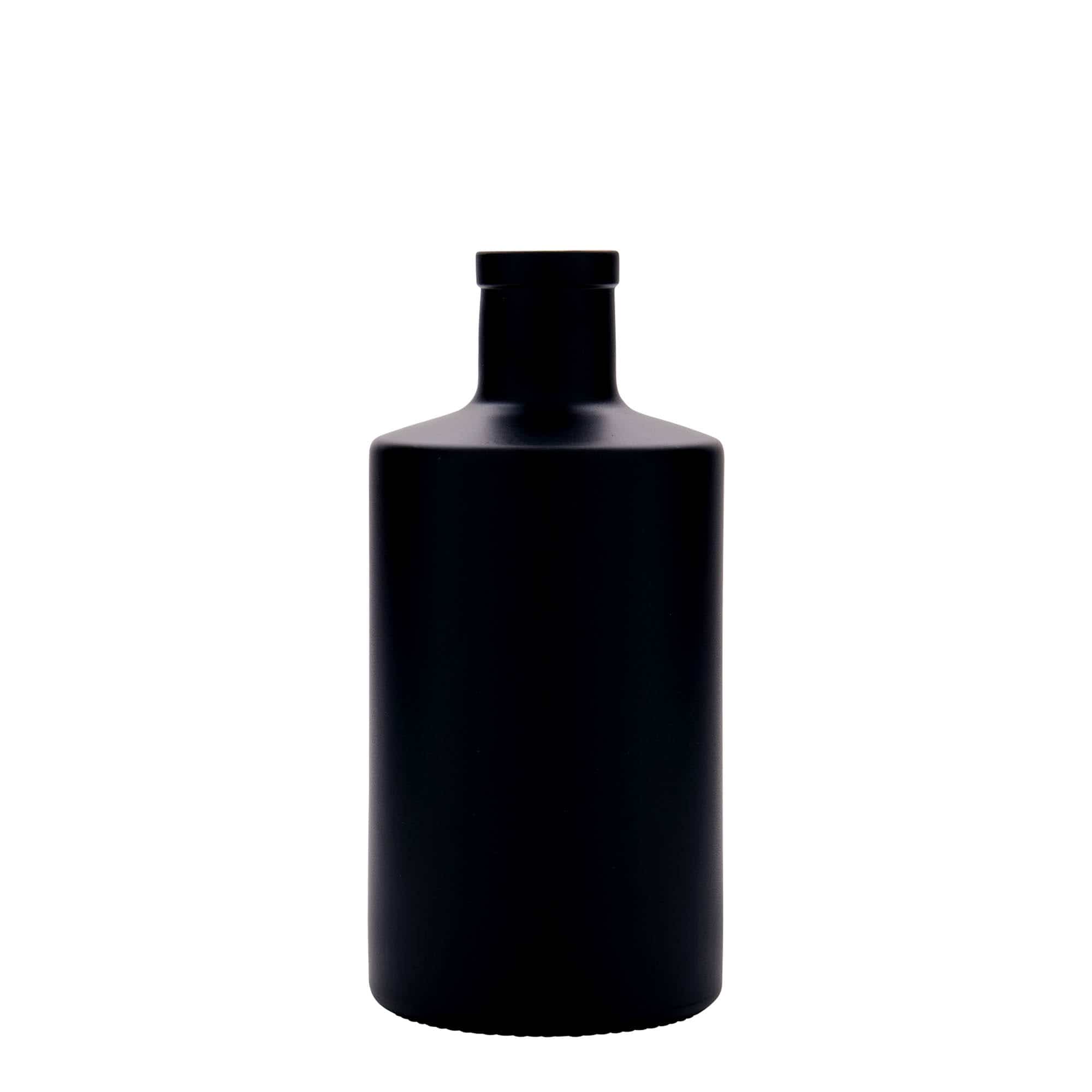 Staklena boca od 500 ml 'Caroline', crna, otvor: Plutani čep Staklena boca od 500 ml 'Caroline', crna, otvor: Plutani čep
