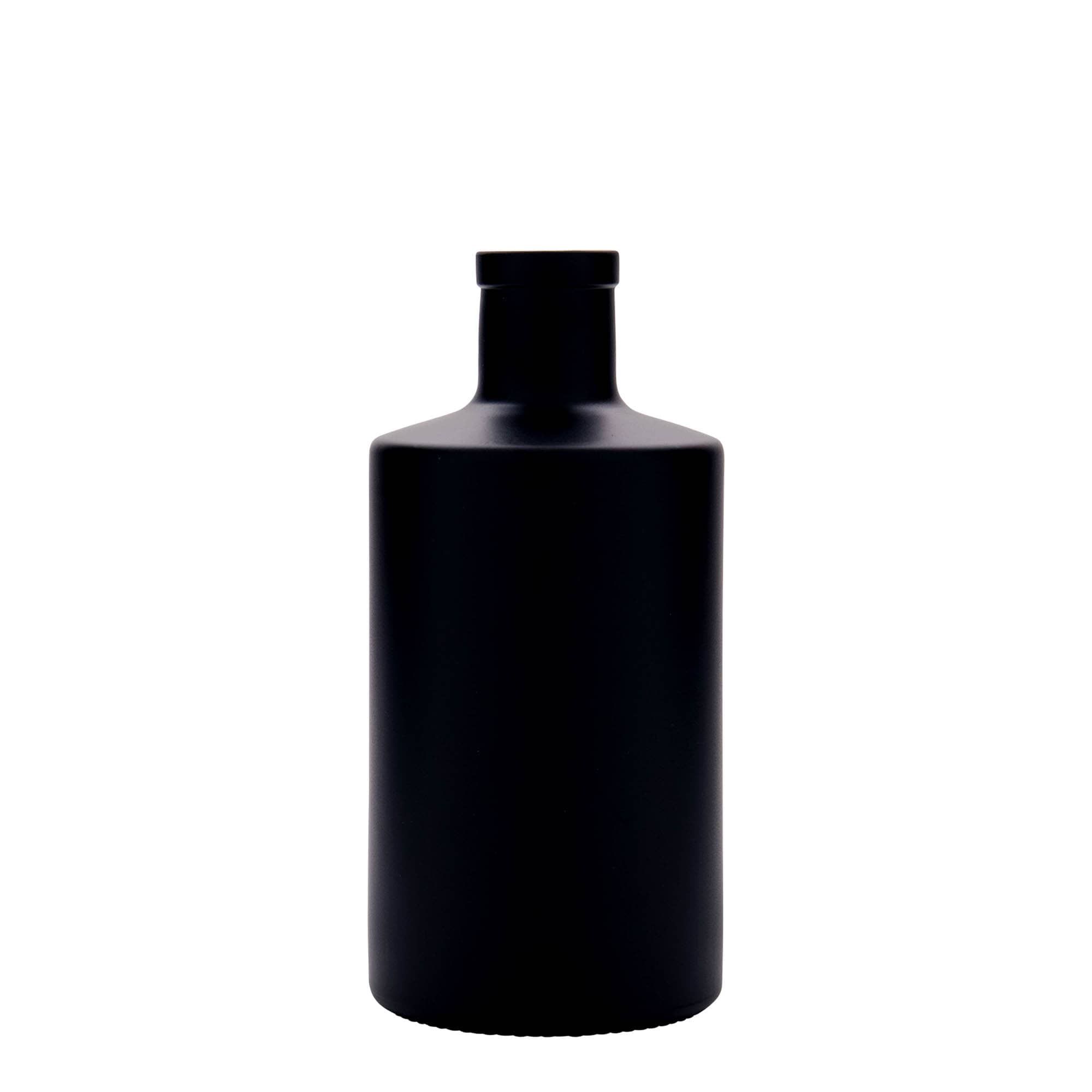 500 ml staklena boca 'Caroline', crna, grlo: čep