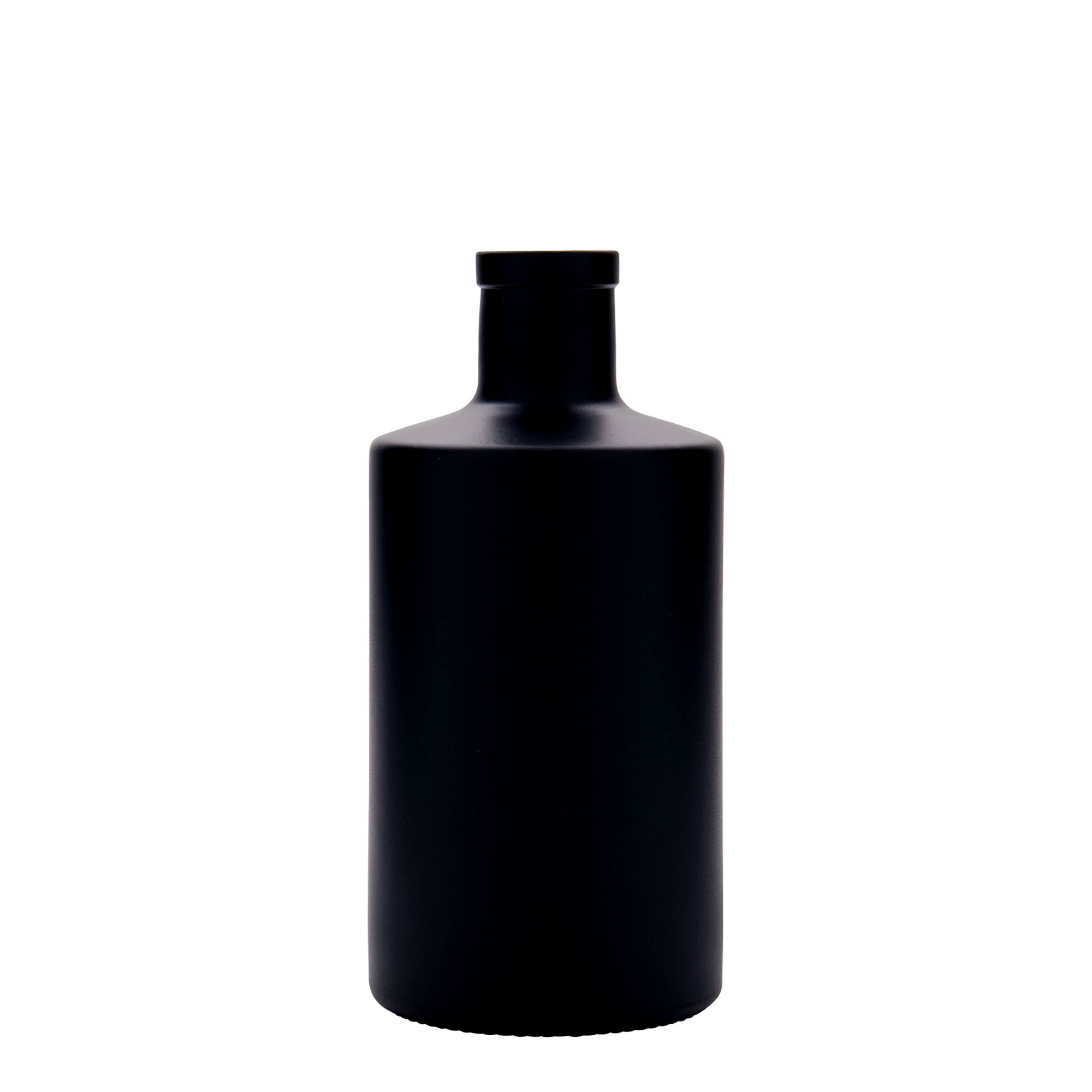 500 ml staklena boca 'Caroline', crna, grlo: čep