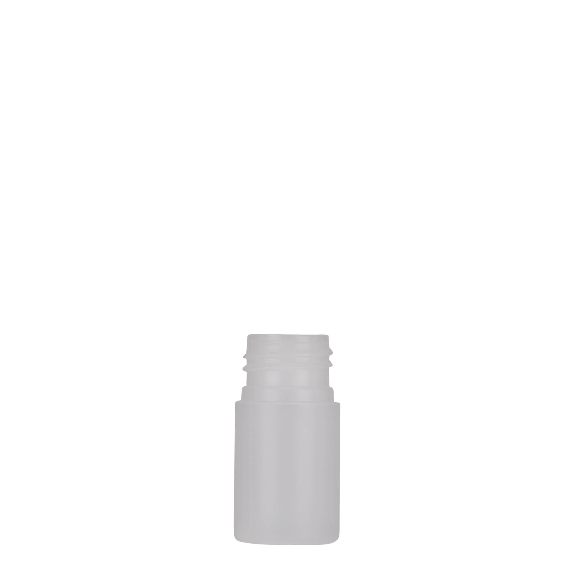15 ml plastična bočica 'Tuffy', HDPE, prirodna, grlo: 24/410
