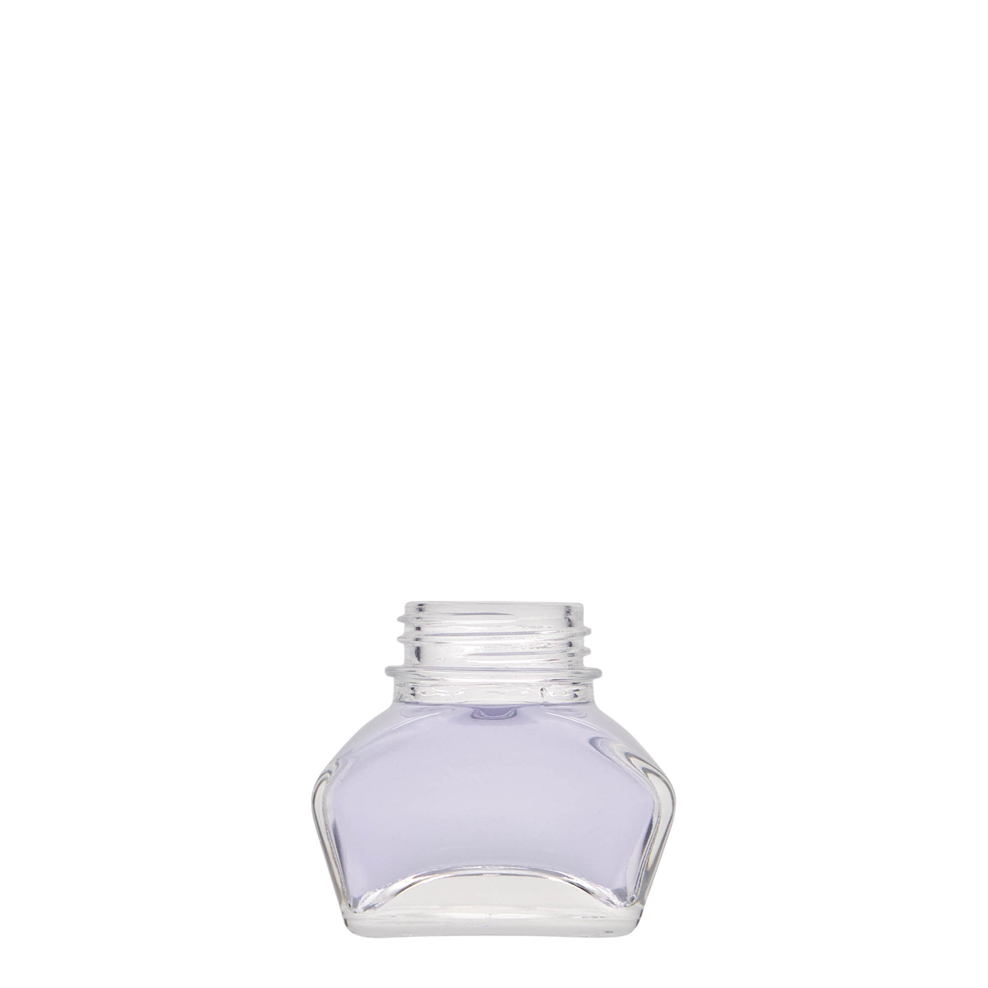 Teglica za mastilo od 30 ml, pravougaona, otvor: Zatvarač sa navojem