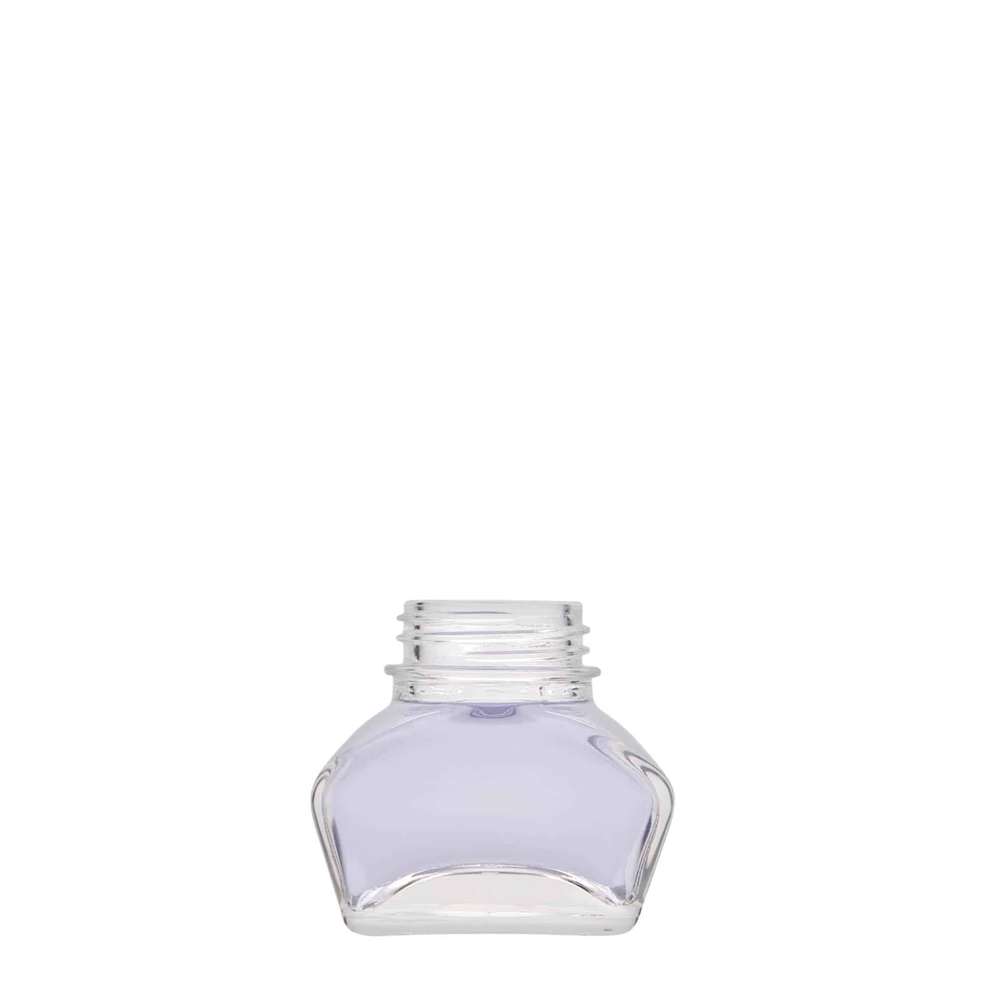 30 ml bočica za mastilo, pravougaona, otvor: navojni zatvarač