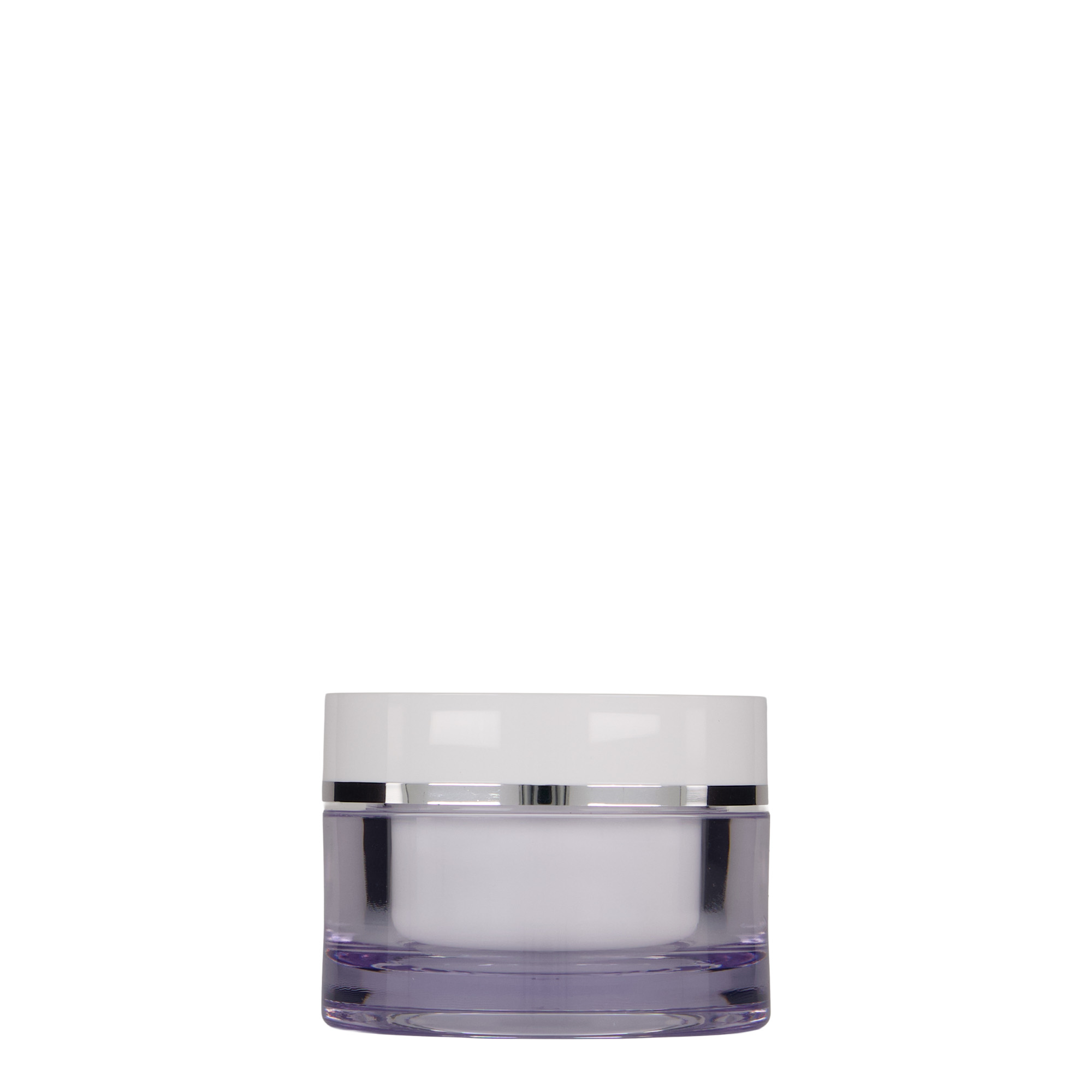 50 ml teglu, SAN-plastika, bela, otvor: navojni zatvarač 50 ml teglu, SAN-plastika, bela, otvor: navojni zatvarač