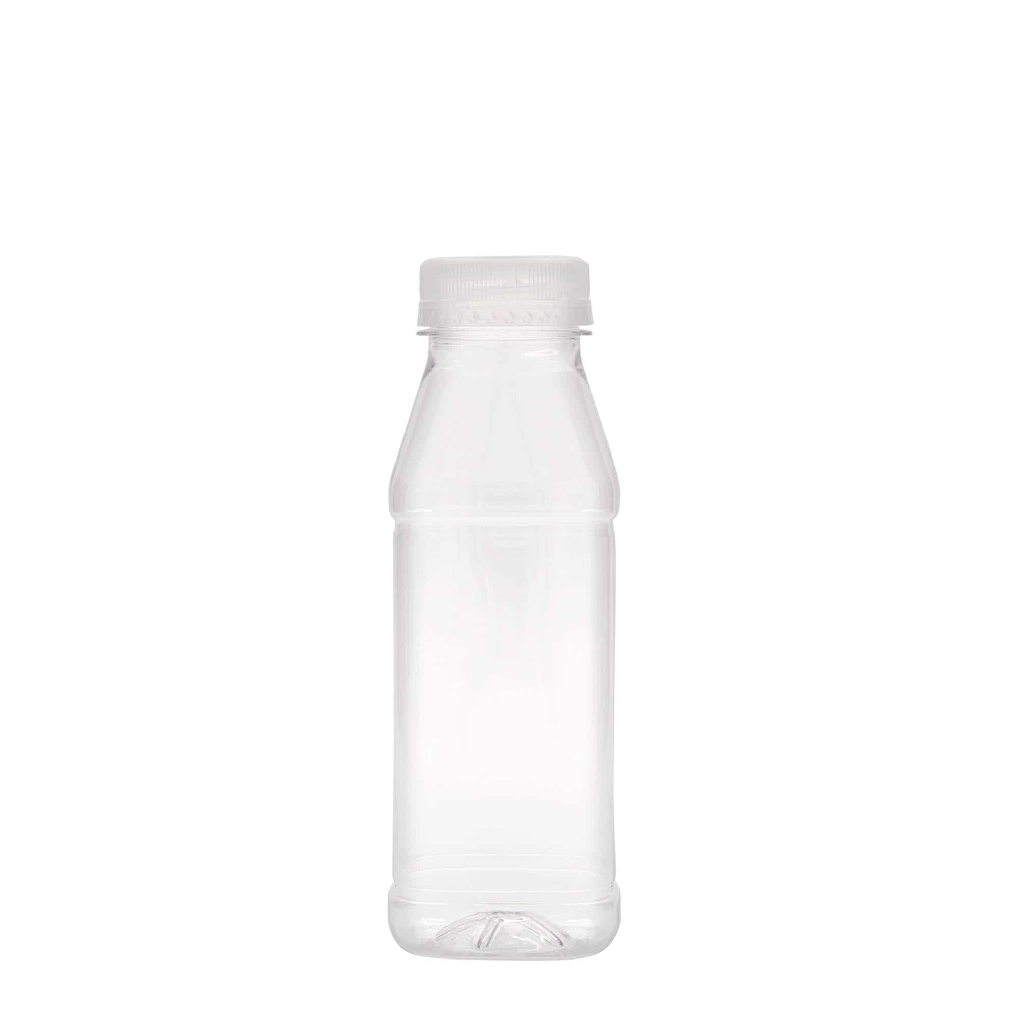 PET boca od 330 ml 'Milk and Juice Carré', kvadratna, plastika, otvor: 38 mm PET boca od 330 ml 'Milk and Juice Carré', kvadratna, plastika, otvor: 38 mm