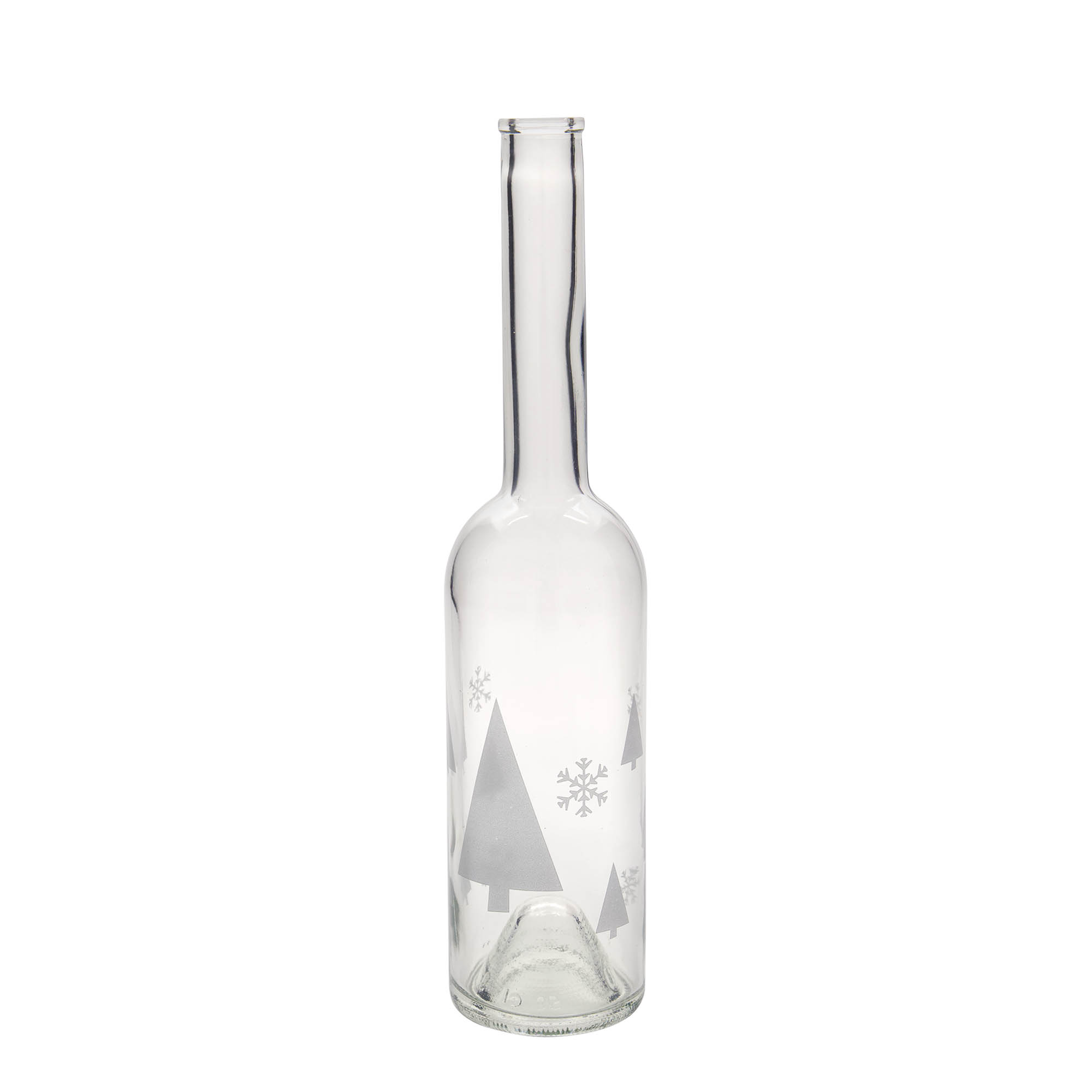 500 ml staklena flaša 'Opera', motiv: pahuljice, grlo: čep