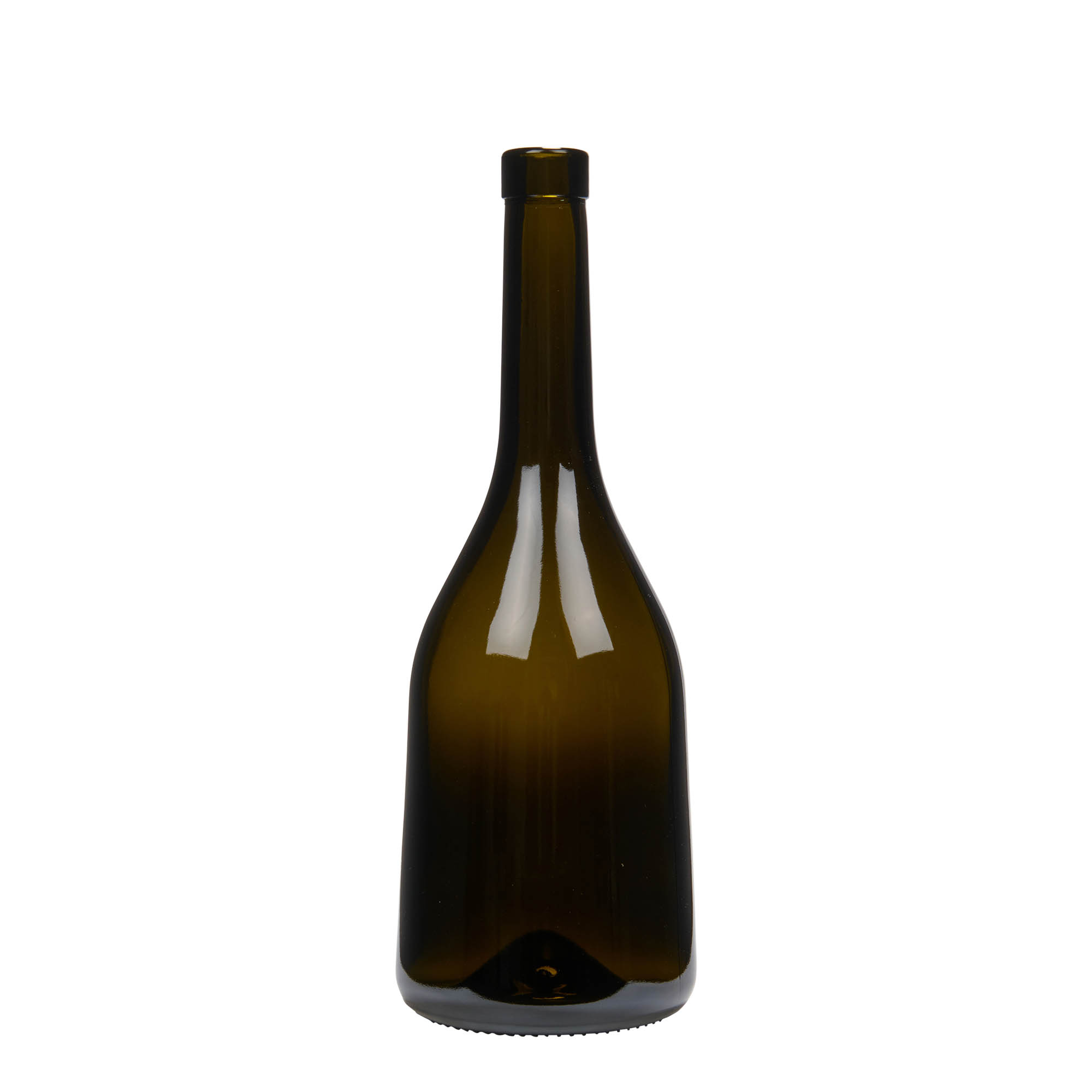 750 ml staklena boca 'Rustica', antikno zelena, grlo: čep 750 ml staklena boca 'Rustica', antikno zelena, grlo: čep