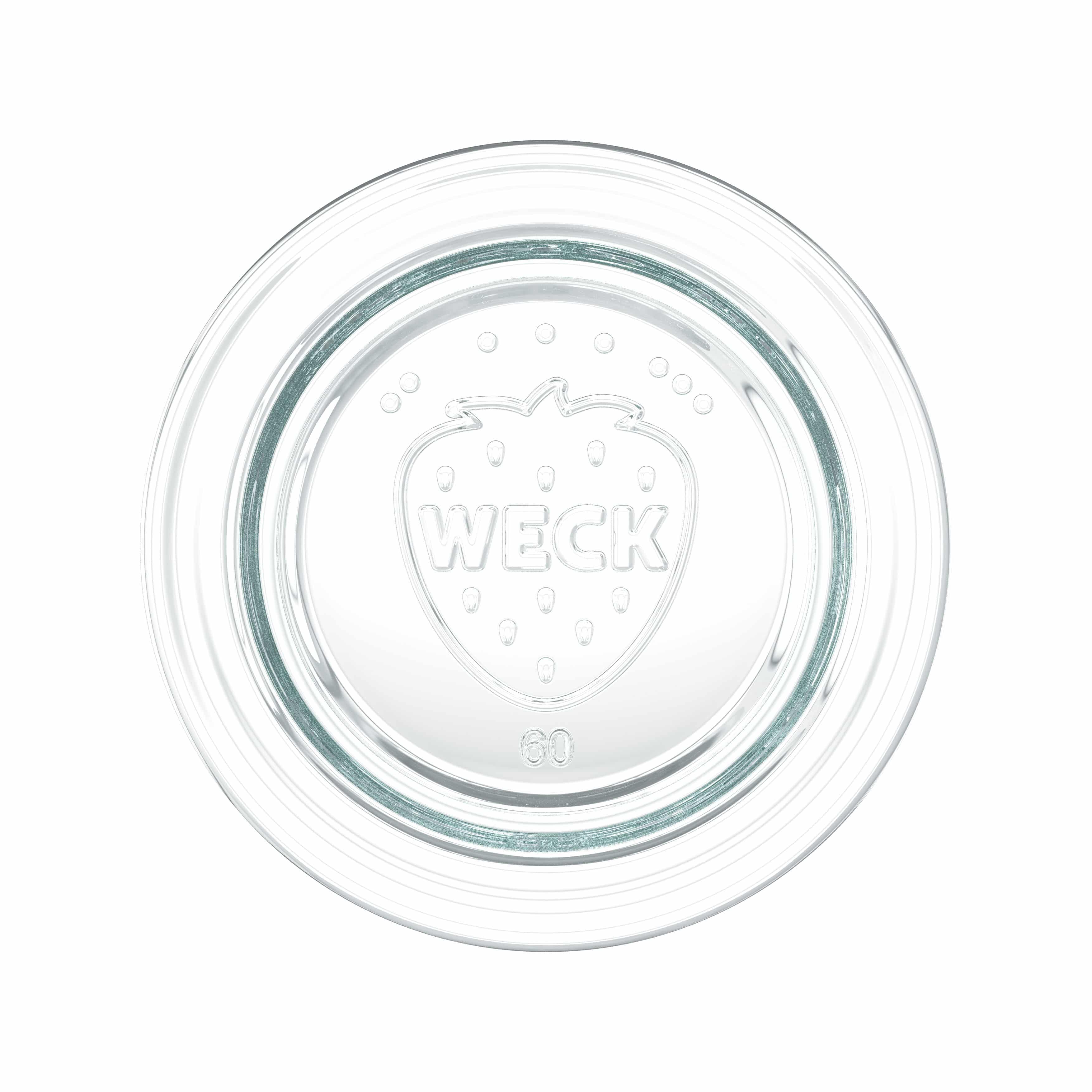 12x 80 ml WECK staklena tegle sa širokim otvorom sa staklenim poklopcem RR 60