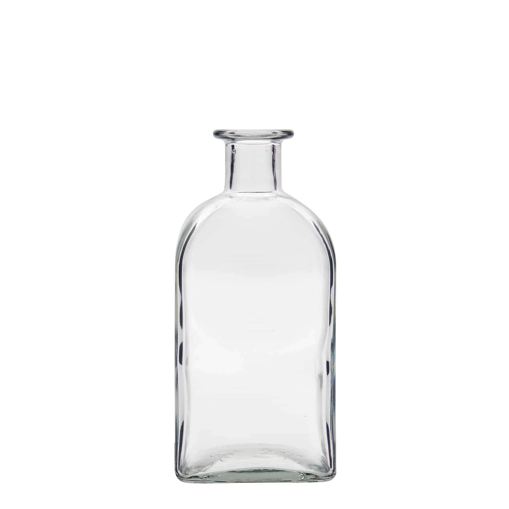 500 ml staklena boca Apotheker Carré, kvadratna, otvor: pluta