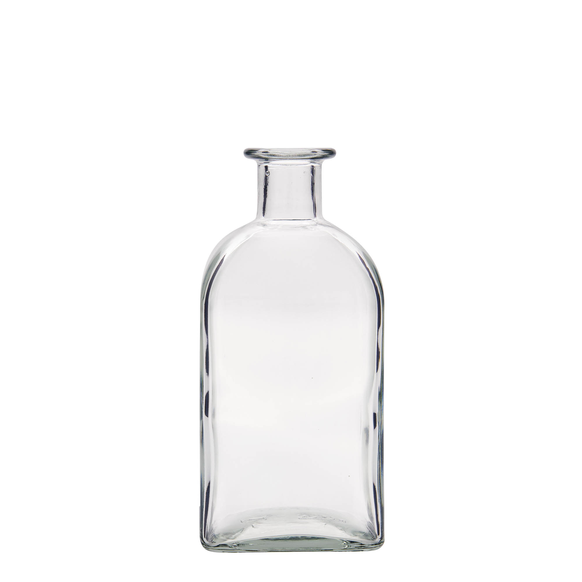 500 ml staklena boca Apotheker Carré, kvadratna, otvor: pluta 500 ml staklena boca Apotheker Carré, kvadratna, otvor: pluta