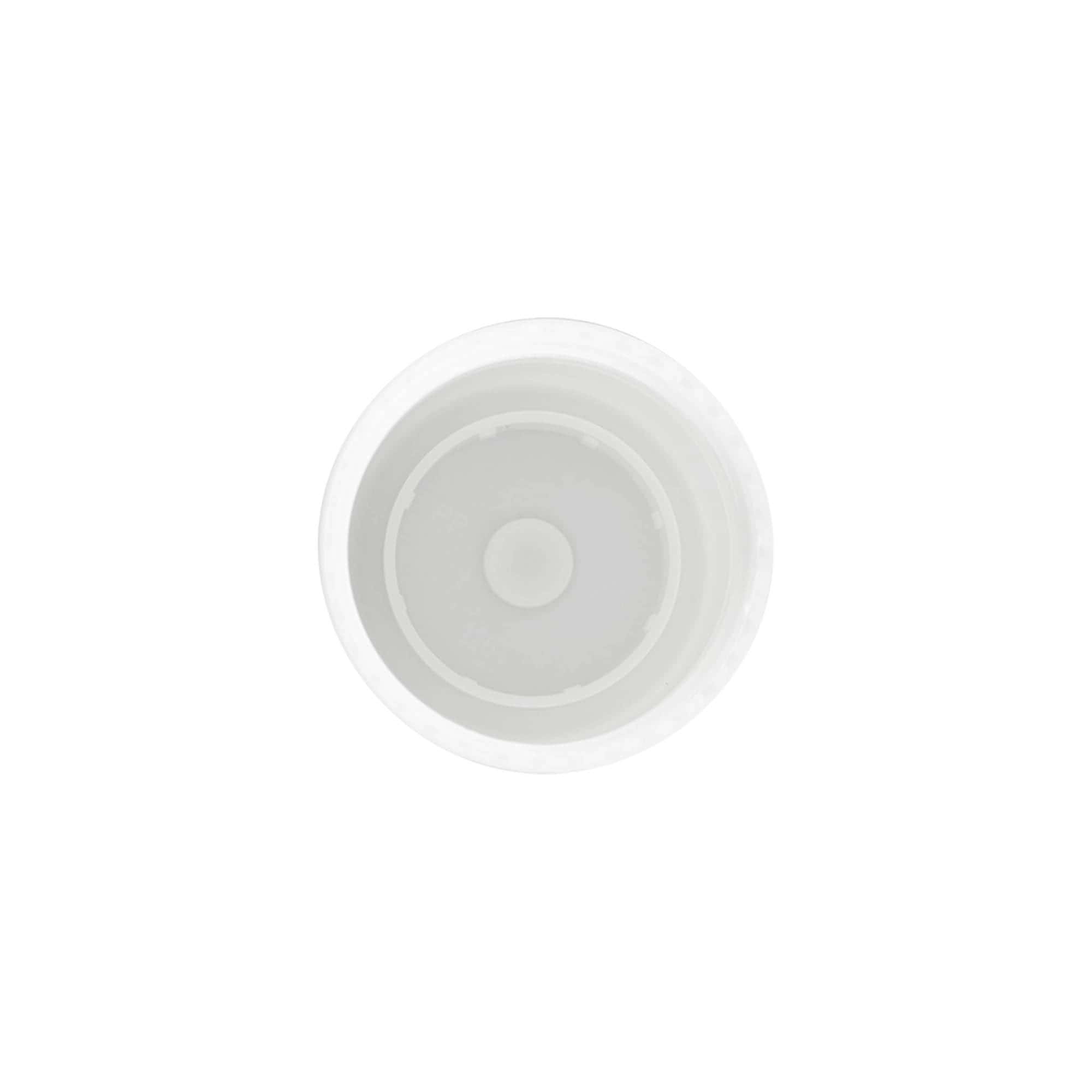 Čep za 50 ml Roll-On bocu, PP plastika, beo, za otvor: navojni zatvarač Čep za 50 ml Roll-On bocu, PP plastika, beo, za otvor: navojni zatvarač