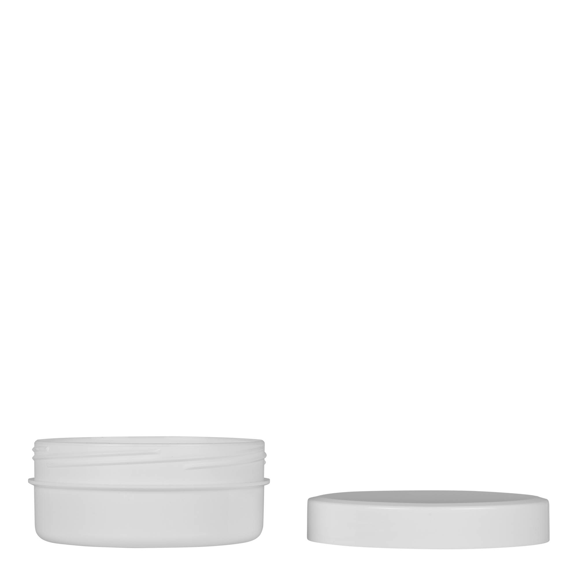 125 ml plastična posuda 'White Line', PP, bela, otvor: navojni zatvarač 125 ml plastična posuda 'White Line', PP, bela, otvor: navojni zatvarač