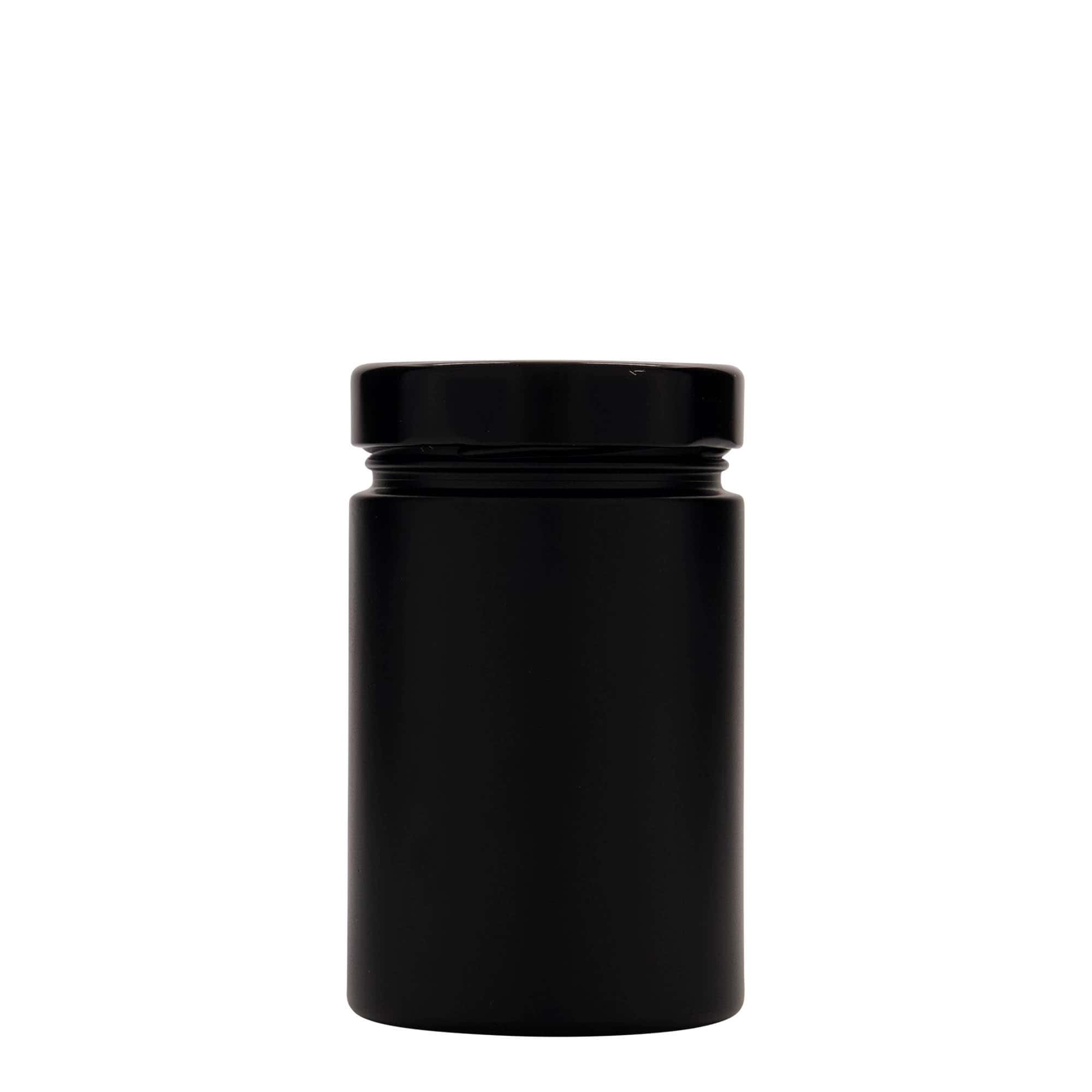 Okrugla tegla od 327 ml 'Aurora', crna, otvor: Deep-Twist-Off (DTO 66)