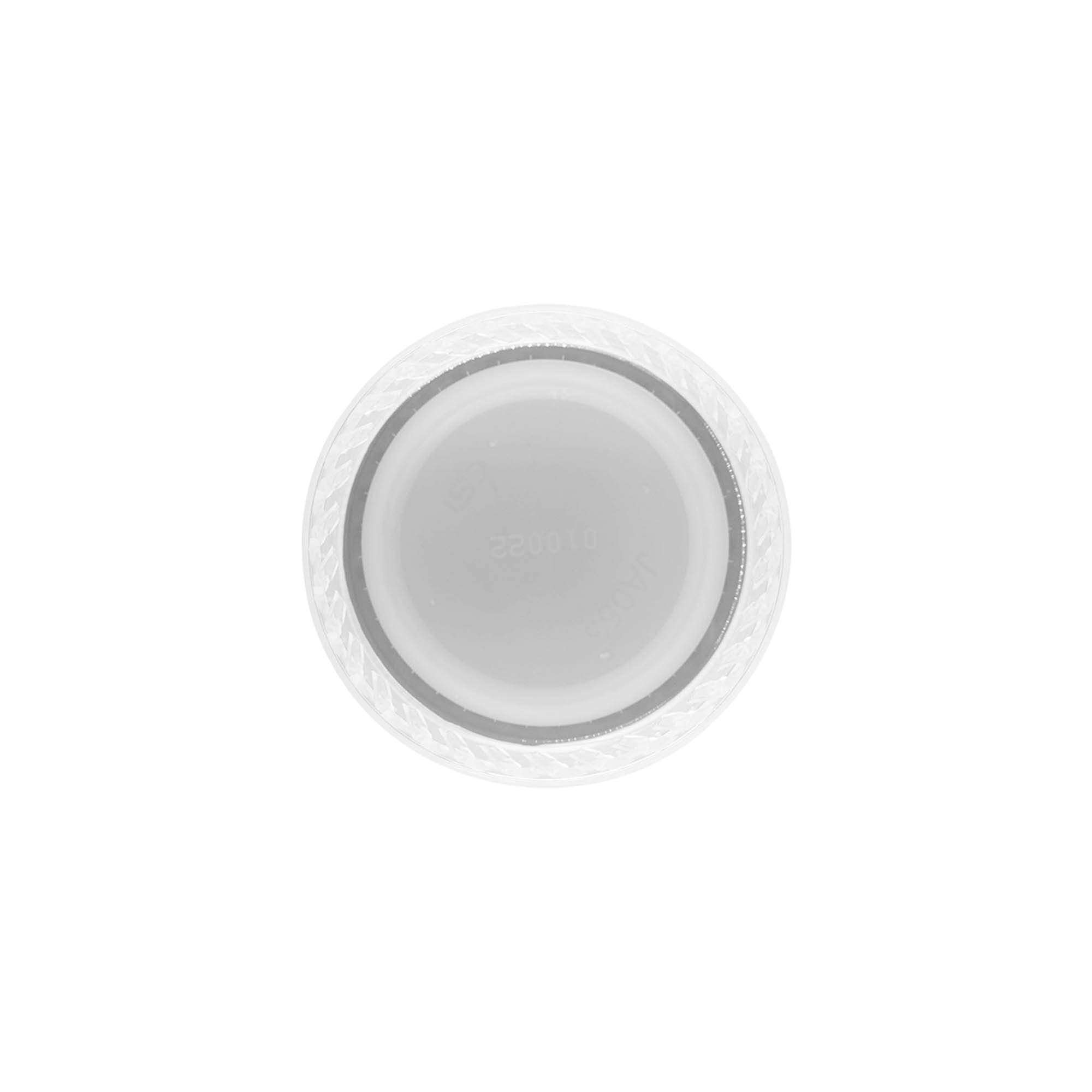 Zakrivak sa navojem sa dva početka, PE-plastika, bela, za grlo: PET 38 mm