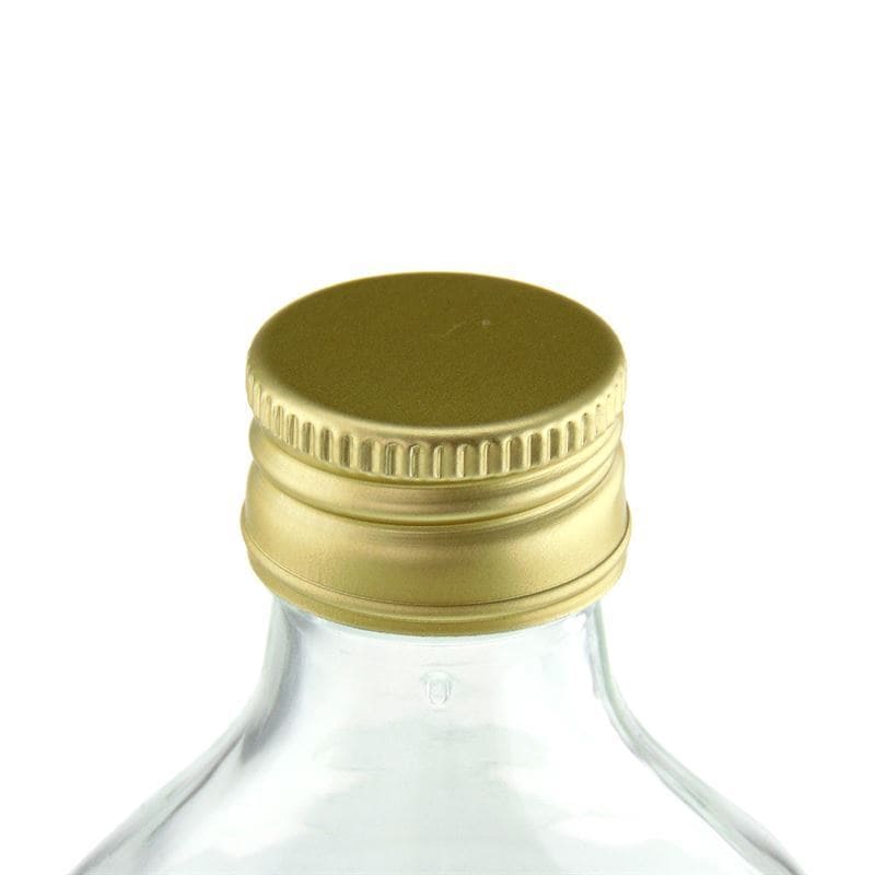 Zatvarač sa navojem, metalni, zlatni, za otvor: PP 28 Zatvarač sa navojem, metalni, zlatni, za otvor: PP 28