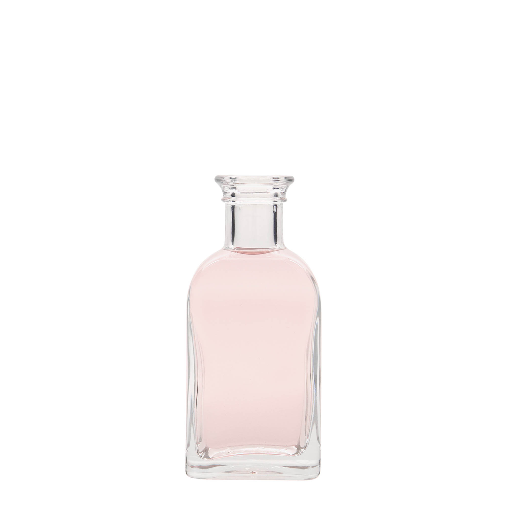 100 ml staklena flaša Apotheker Carré, kvadratna, otvor: pluta