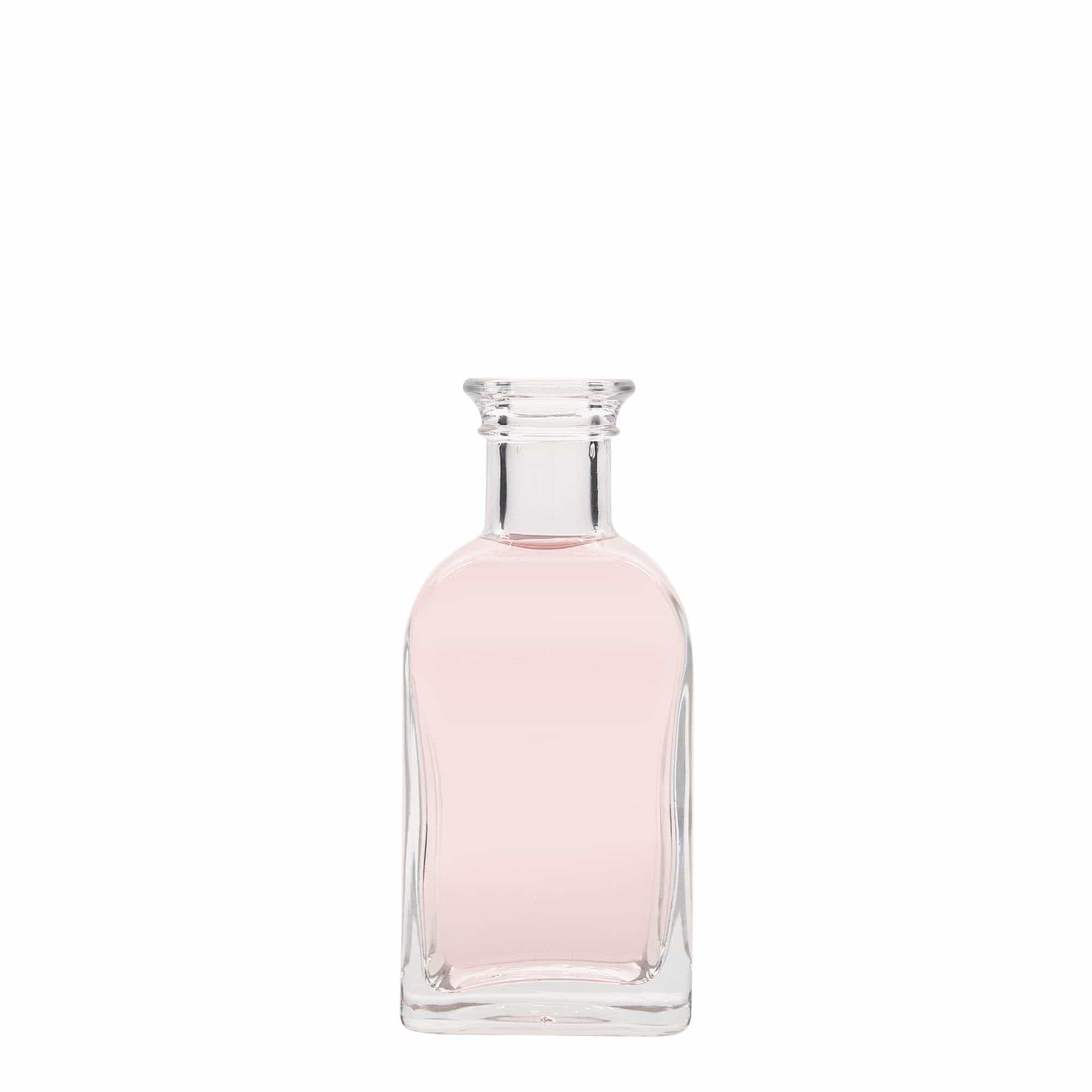 100 ml staklena flaša Apotheker Carré, kvadratna, otvor: pluta 100 ml staklena flaša Apotheker Carré, kvadratna, otvor: pluta