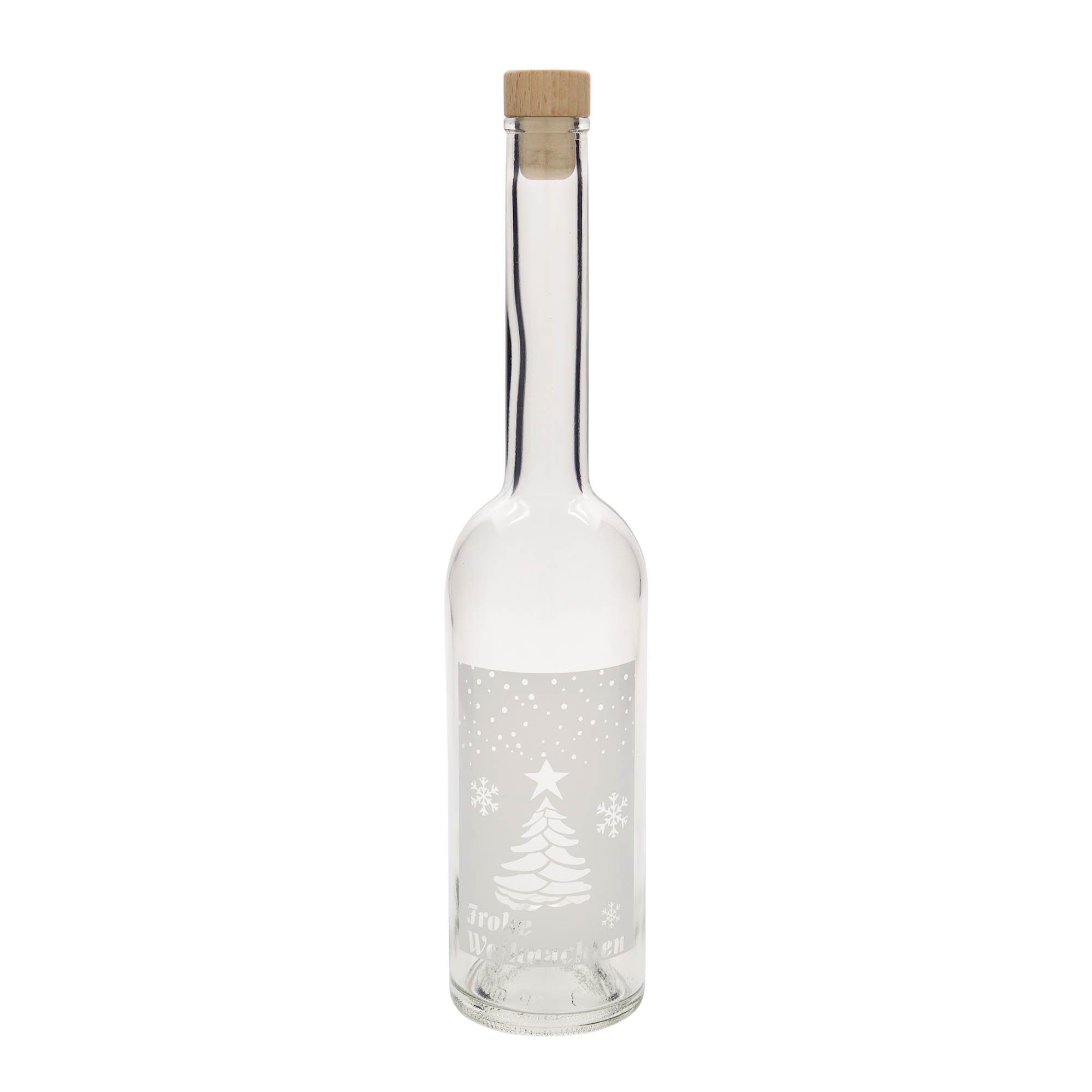 500 ml staklena flaša 'Opera', motiv: Bele Božićne, otvor: plutani čep 500 ml staklena flaša 'Opera', motiv: Bele Božićne, otvor: plutani čep
