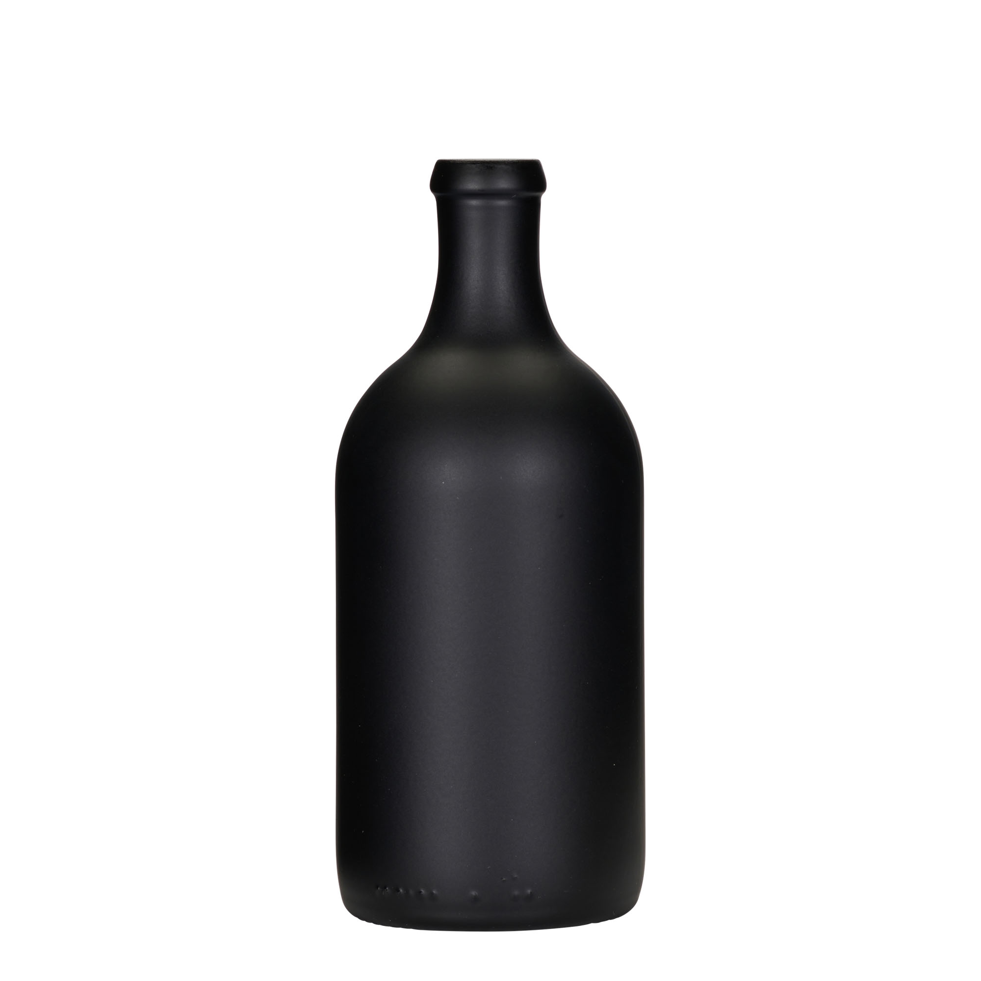 500 ml staklena boca 'Ginevra Leggera', crna, grlo: čep 500 ml staklena boca 'Ginevra Leggera', crna, grlo: čep
