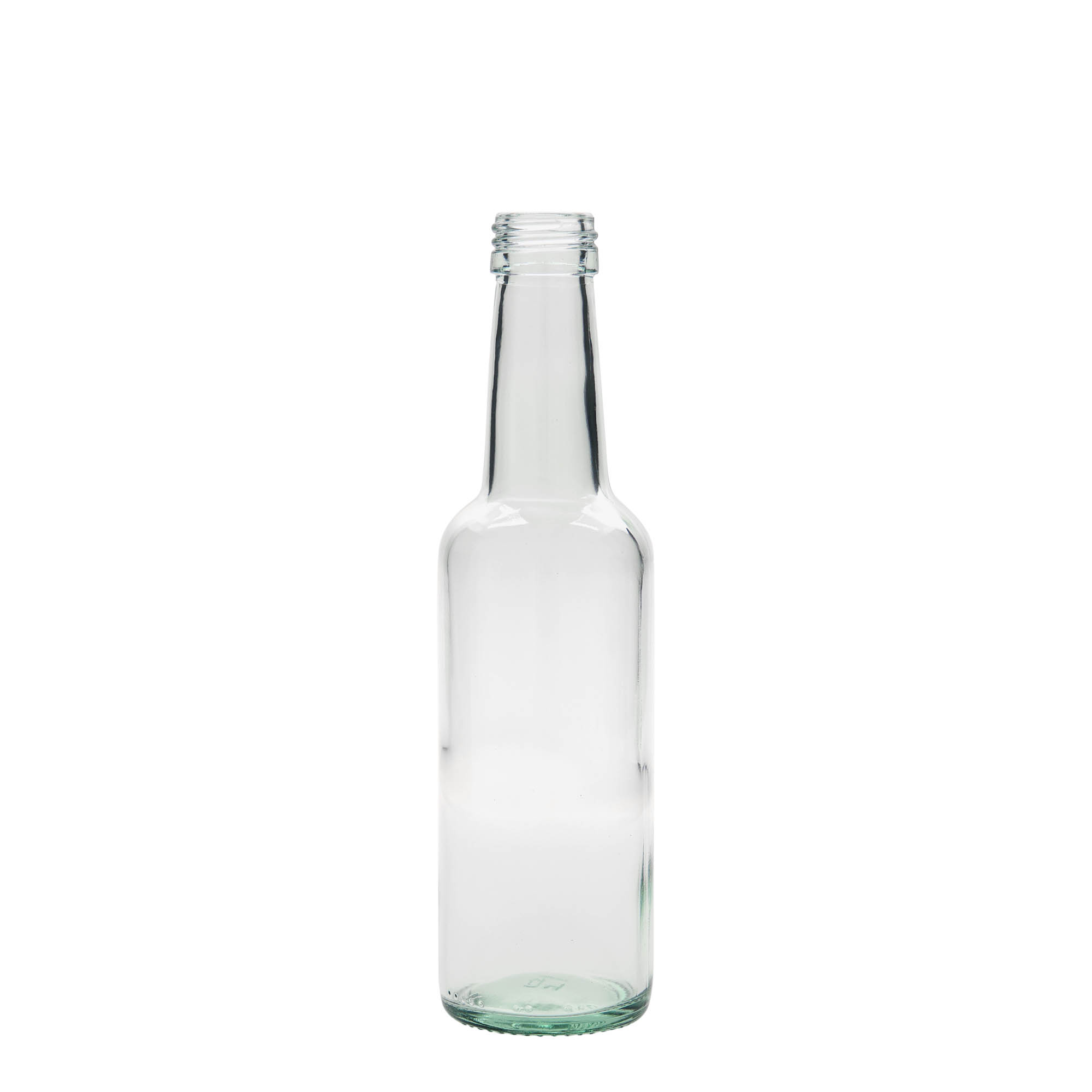 Staklena boca od 250 ml s ravnim grlom, otvor: PP 28 Staklena boca od 250 ml s ravnim grlom, otvor: PP 28