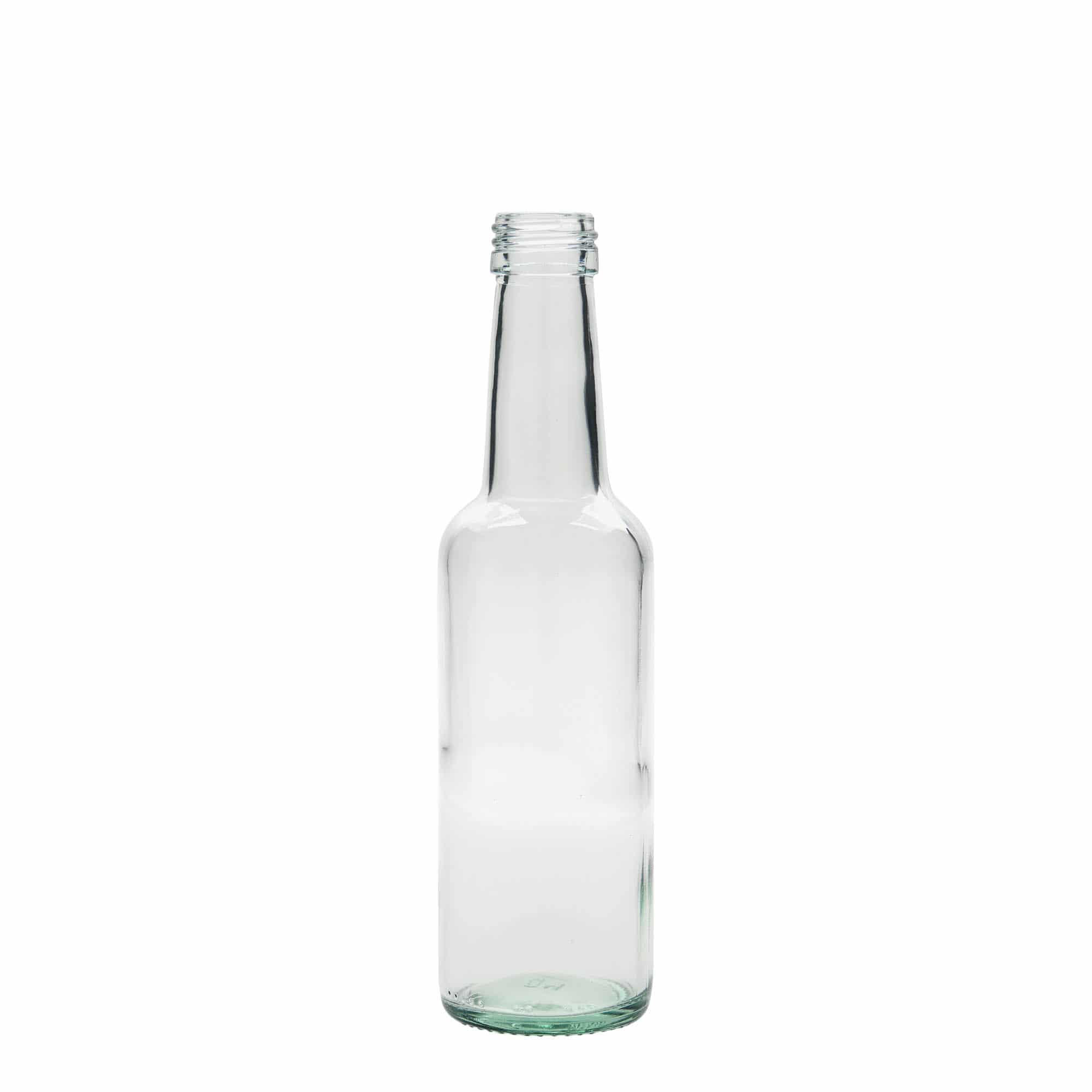 250 ml staklena flaša sa ravnim vratom, grlo: PP 28