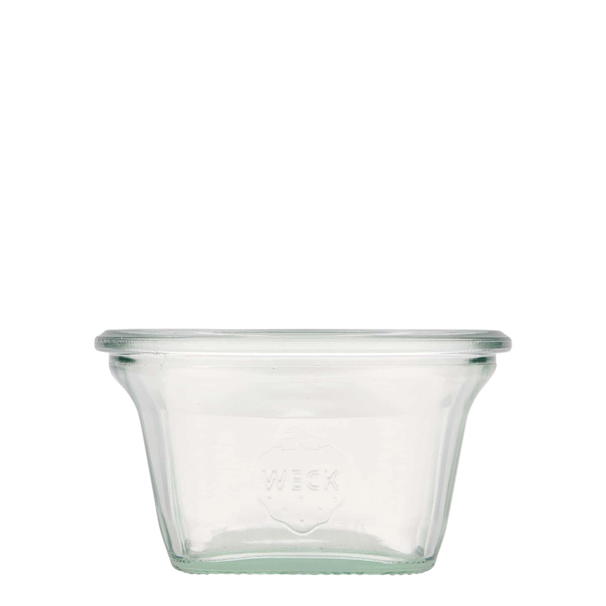 290 ml WECK-Quadroglas, kvadratno, otvor: okrugli rub