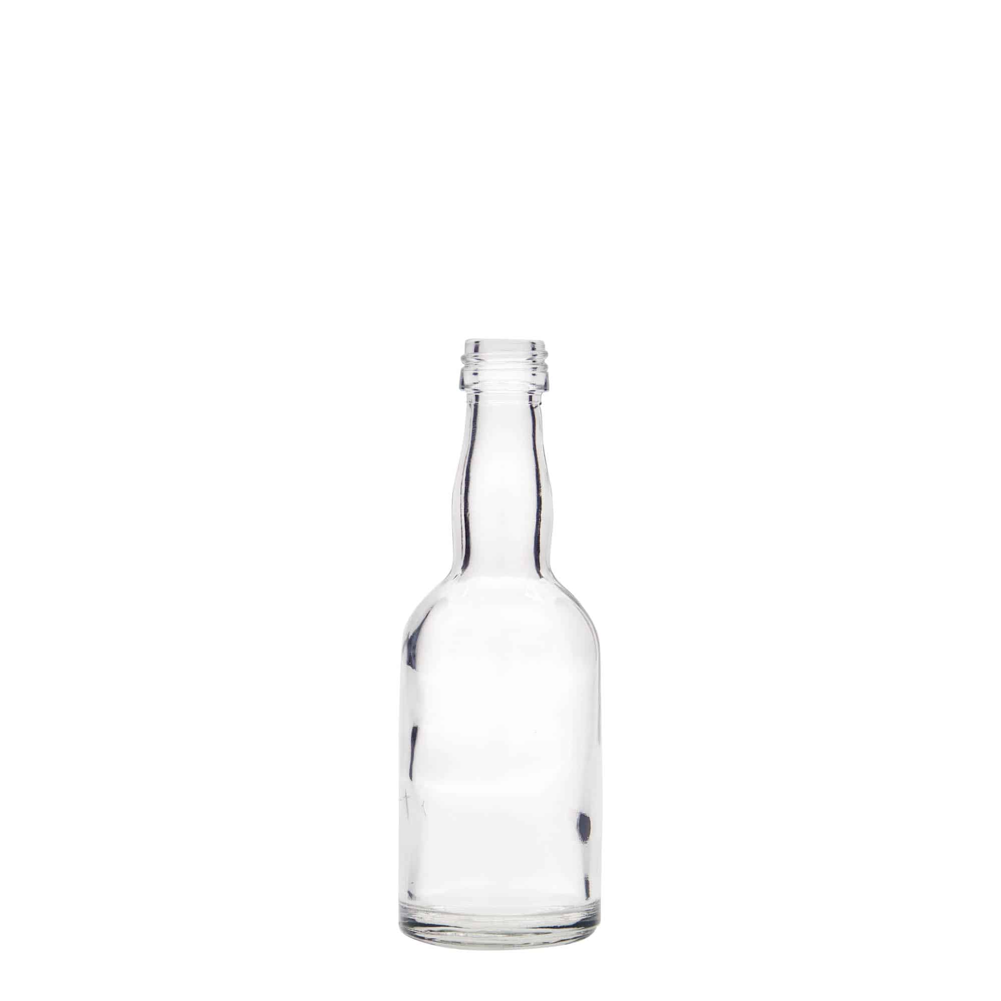 Staklena boca od 50 ml 'Proba', otvor: PP 18 Staklena boca od 50 ml 'Proba', otvor: PP 18