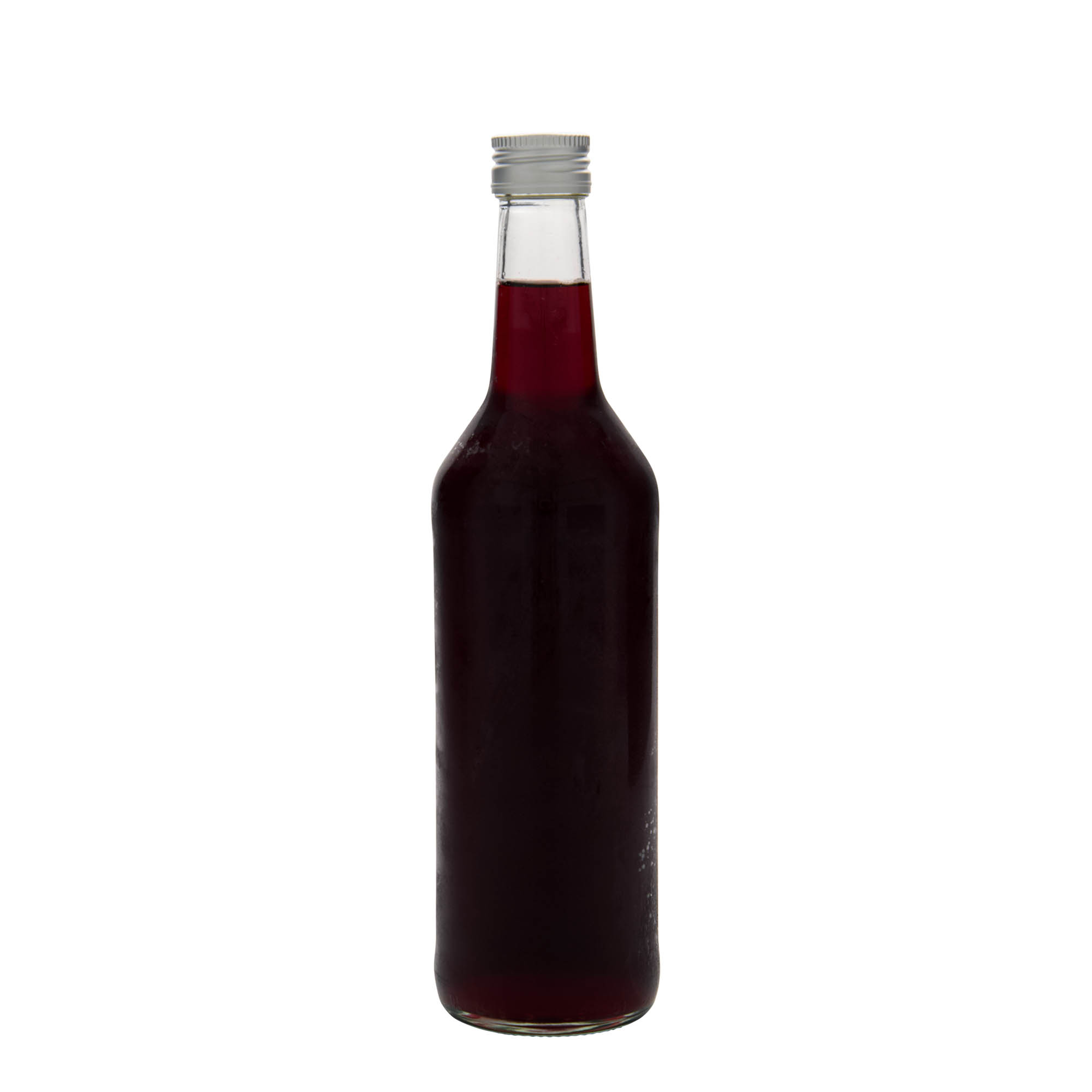 500 ml staklena flaša sa ravnim vratom, otvor: PP 28