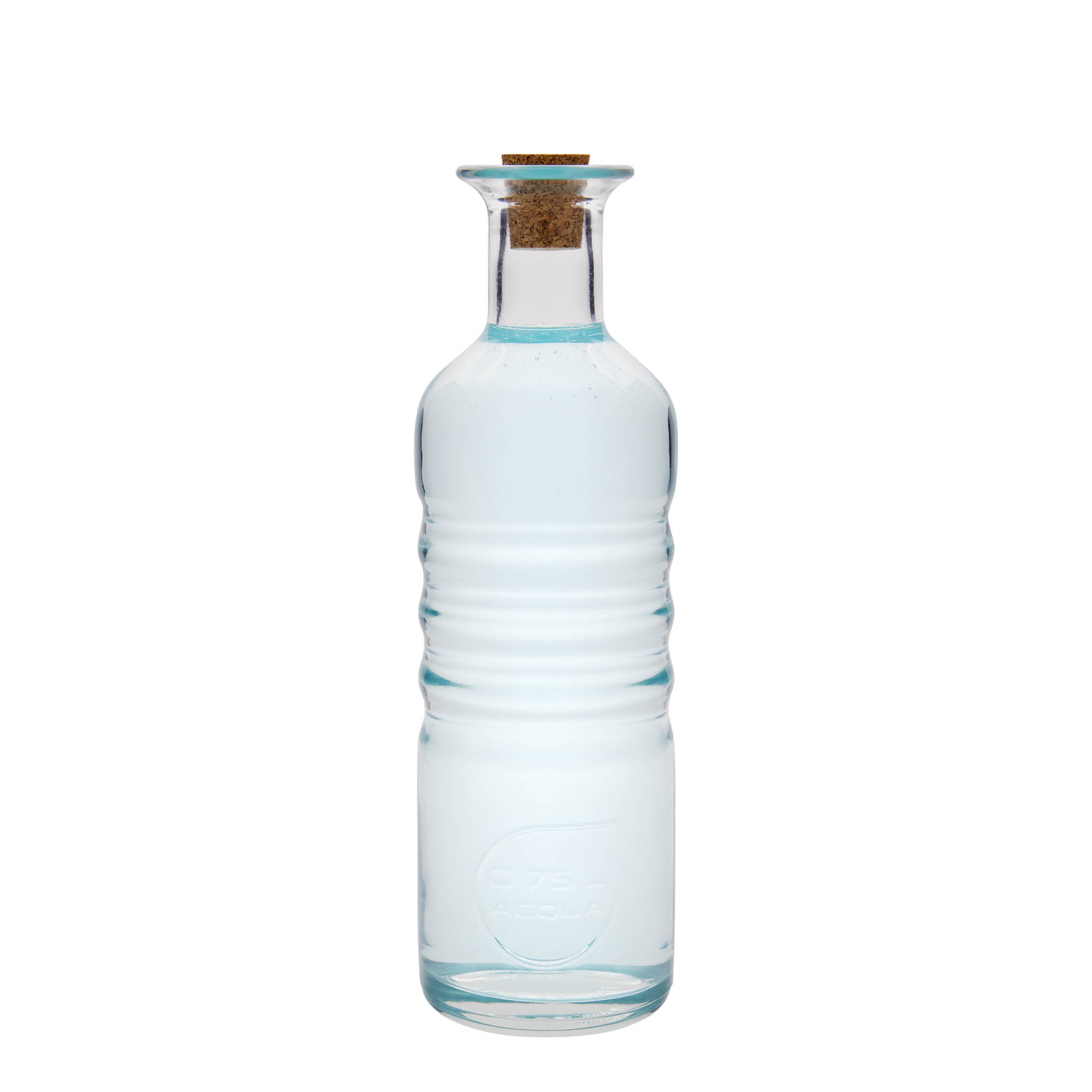 750 ml staklena flaša 'Optima Acqua', grlo: čep