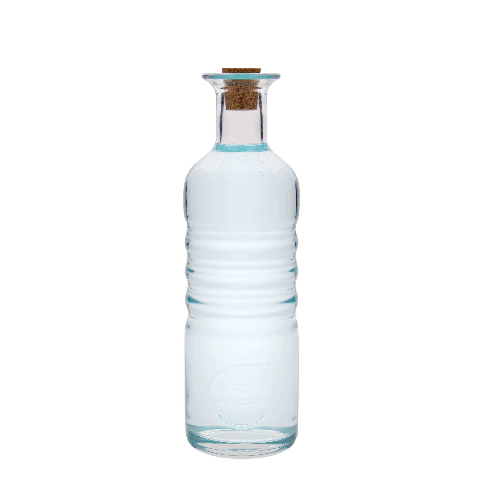 750 ml staklena flaša 'Optima Acqua', grlo: čep