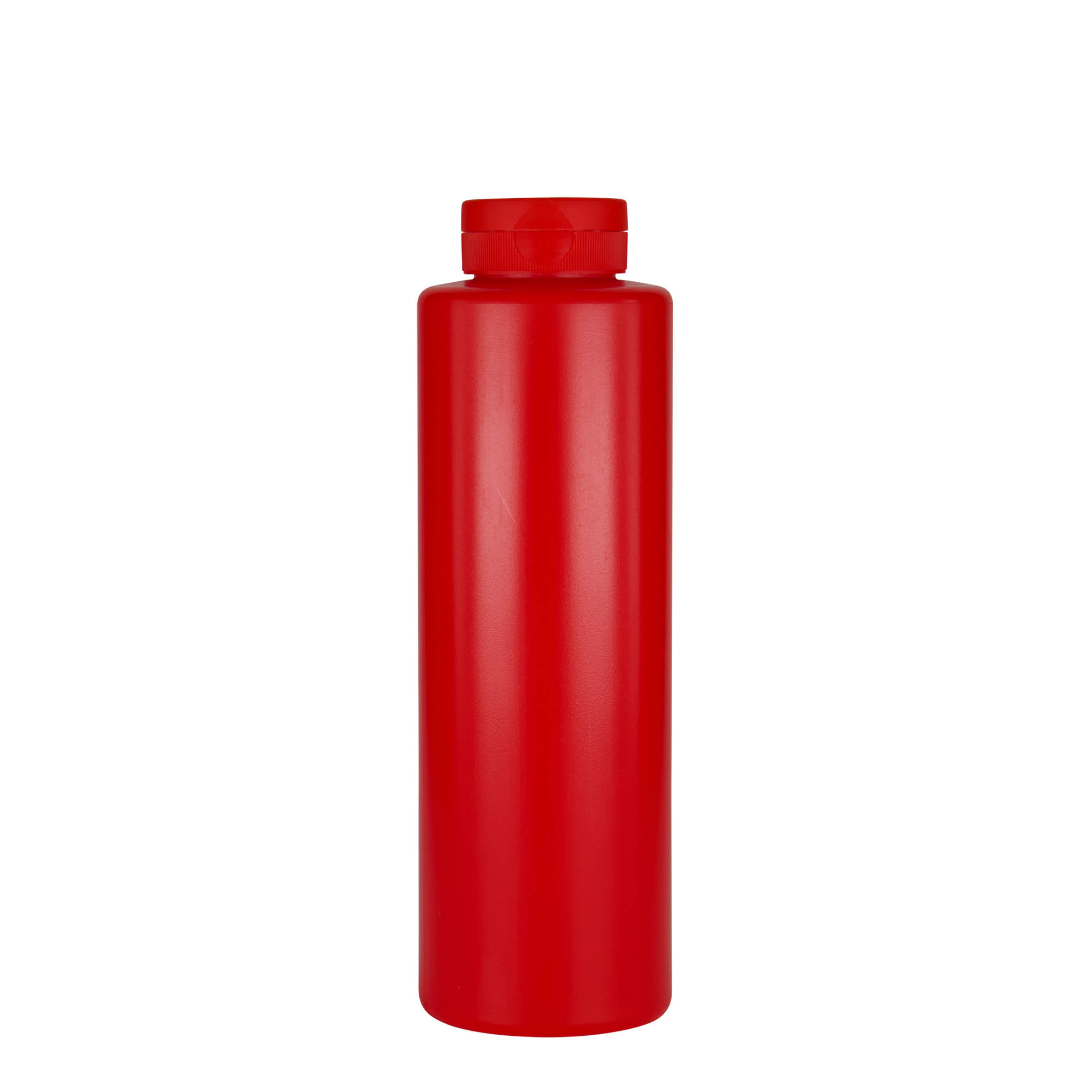 500 ml boca za sos, LDPE plastika, crvena, otvor: 38/400