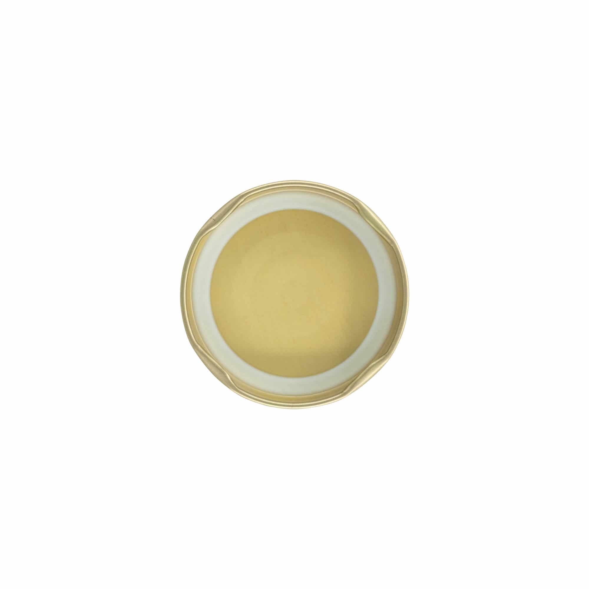 Twist-Off-čep, limeni, zlatni, za otvor: TO 58 Twist-Off-čep, limeni, zlatni, za otvor: TO 58