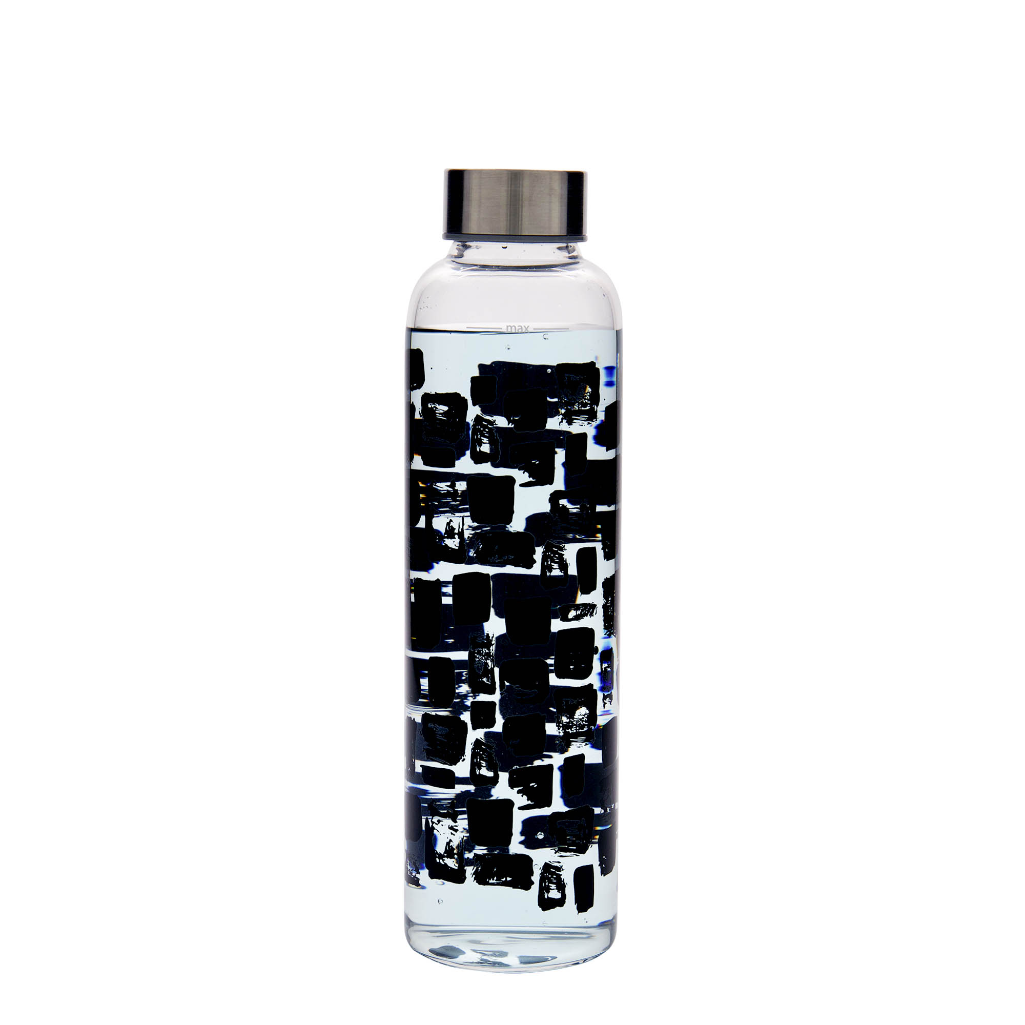 500 ml flaša za piće 'Perseus - Crni pravougaonici', otvor: navojni zatvarač 500 ml flaša za piće 'Perseus - Crni pravougaonici', otvor: navojni zatvarač