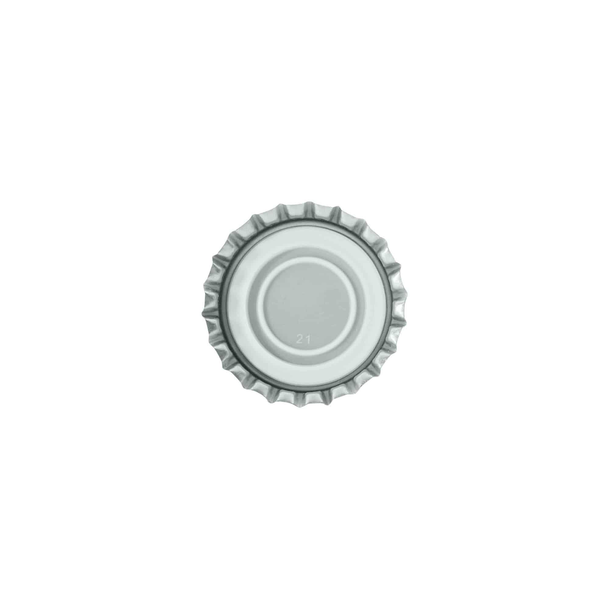 Čepovi za flaše 29 mm, metalni, srebrni