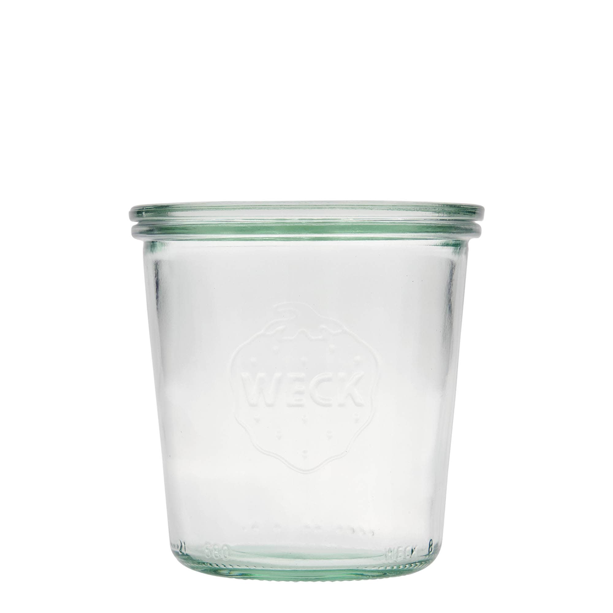 580 ml WECK tegle sa prelivom, otvor: okrugli rub