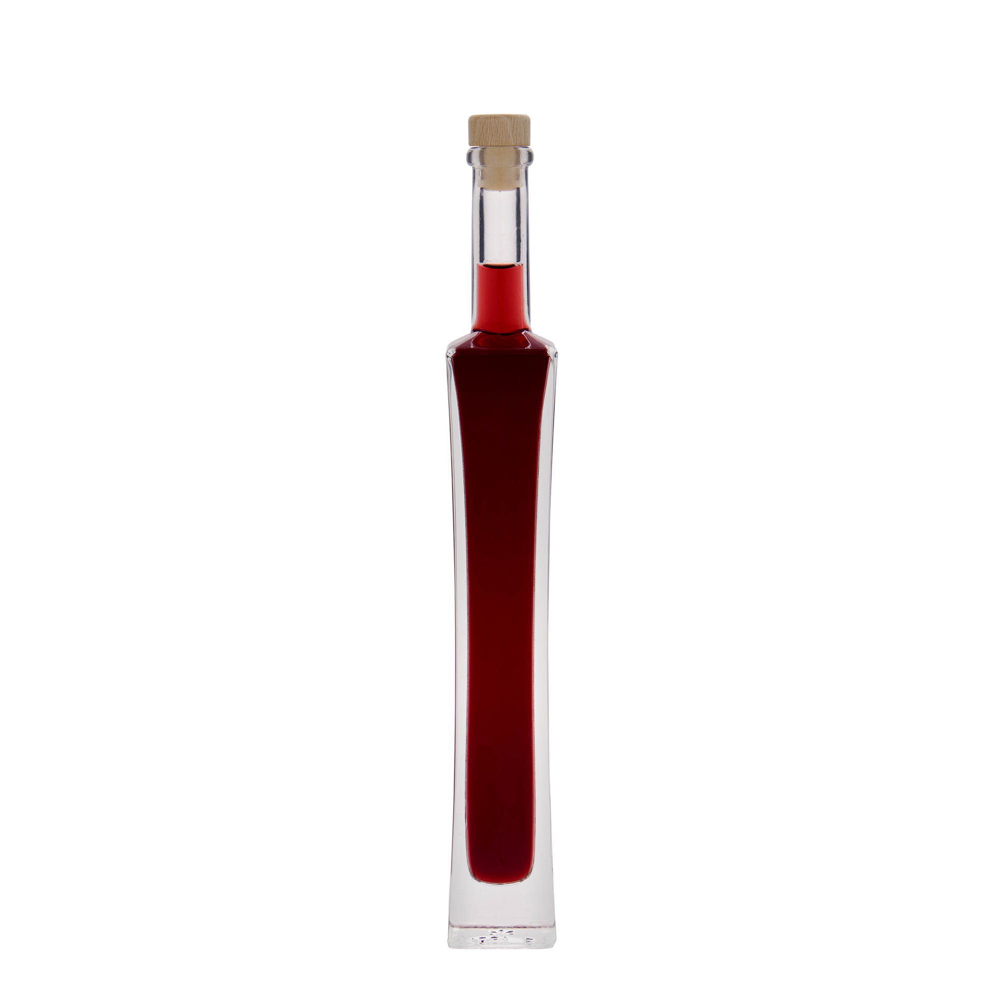 100 ml staklena boca 'Koko', kvadratna, otvor: čep 100 ml staklena boca 'Koko', kvadratna, otvor: čep
