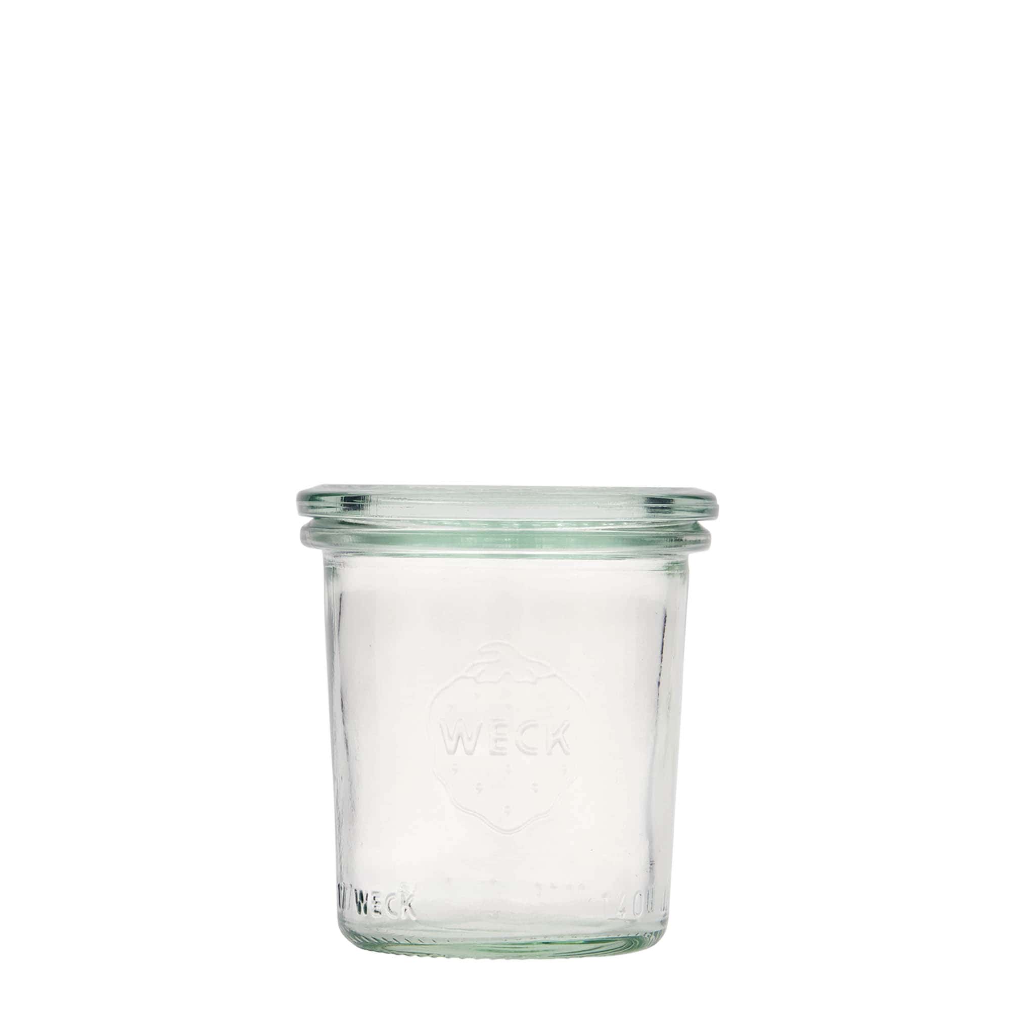 140 ml WECK-staklena tegla, otvor: okrugli rub