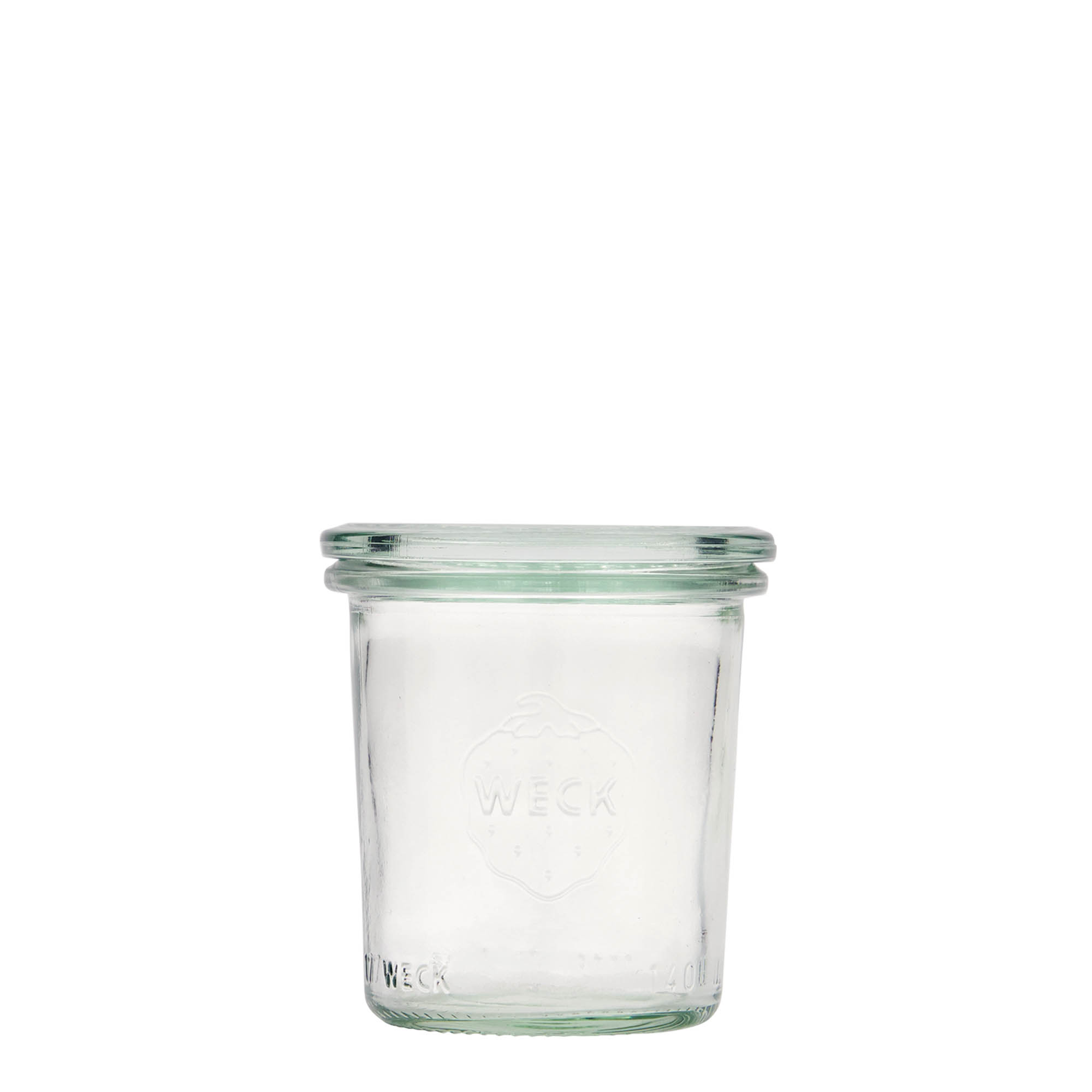 140 ml WECK-staklena tegla, otvor: okrugli rub