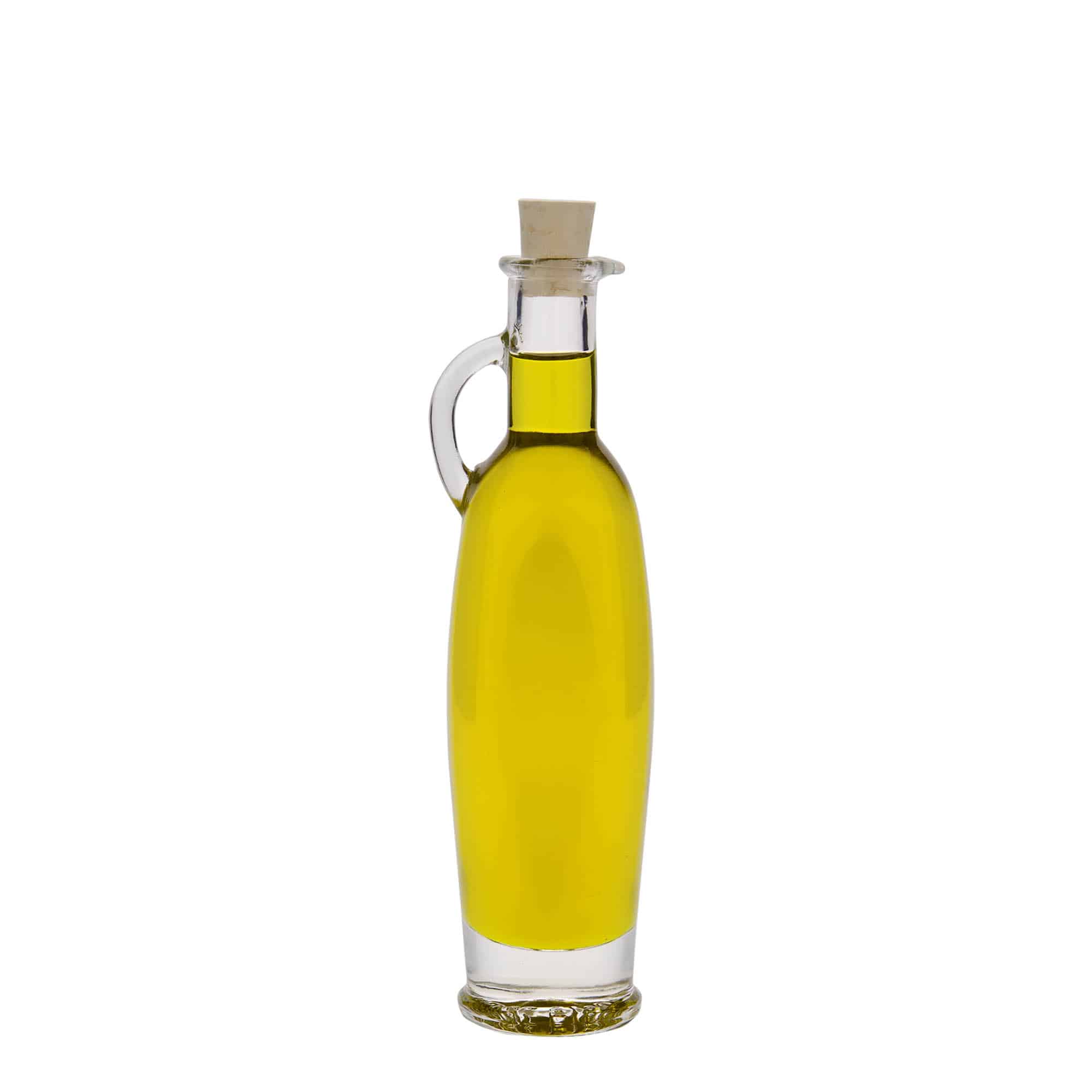 Staklena boca od 100 ml 'Eleganta', ovalna, otvor: Plutani čep