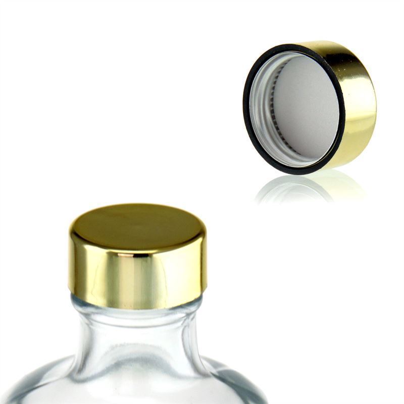 Zatvarač sa navojem, ABS plastika, zlatna, za otvor: GPI 28/400 Zatvarač sa navojem, ABS plastika, zlatna, za otvor: GPI 28/400