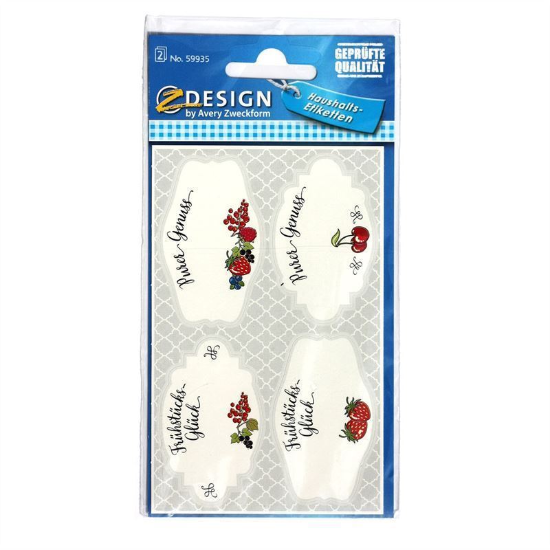 Zweckform etikete 'Doručak', papir, višebojne