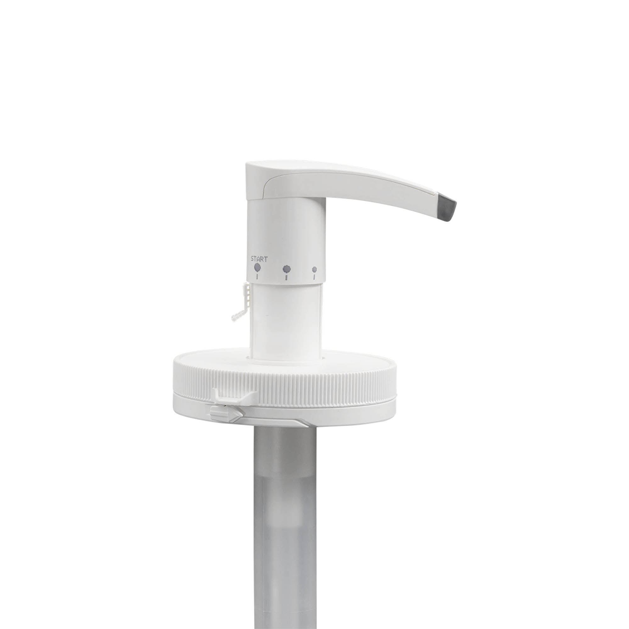 Dozirna pumpa za 655 ml 'Securibox', PE-plastika, bela, za otvor: navojni poklopac