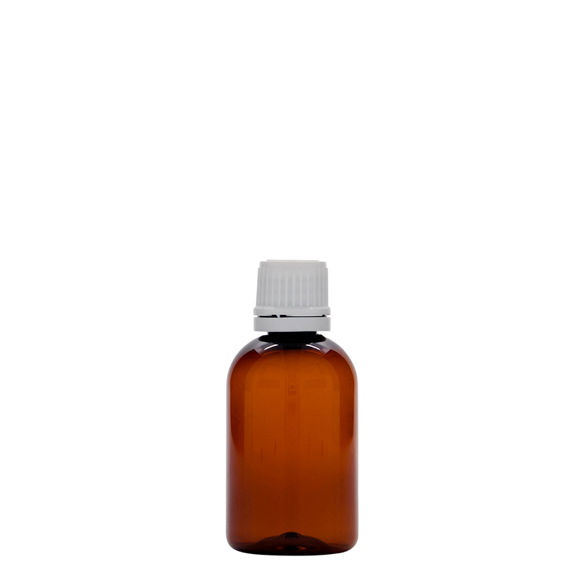 50 ml PET-medicinska bočica 'Easy Living', braon, plastika, otvor: DIN 18 50 ml PET-medicinska bočica 'Easy Living', braon, plastika, otvor: DIN 18