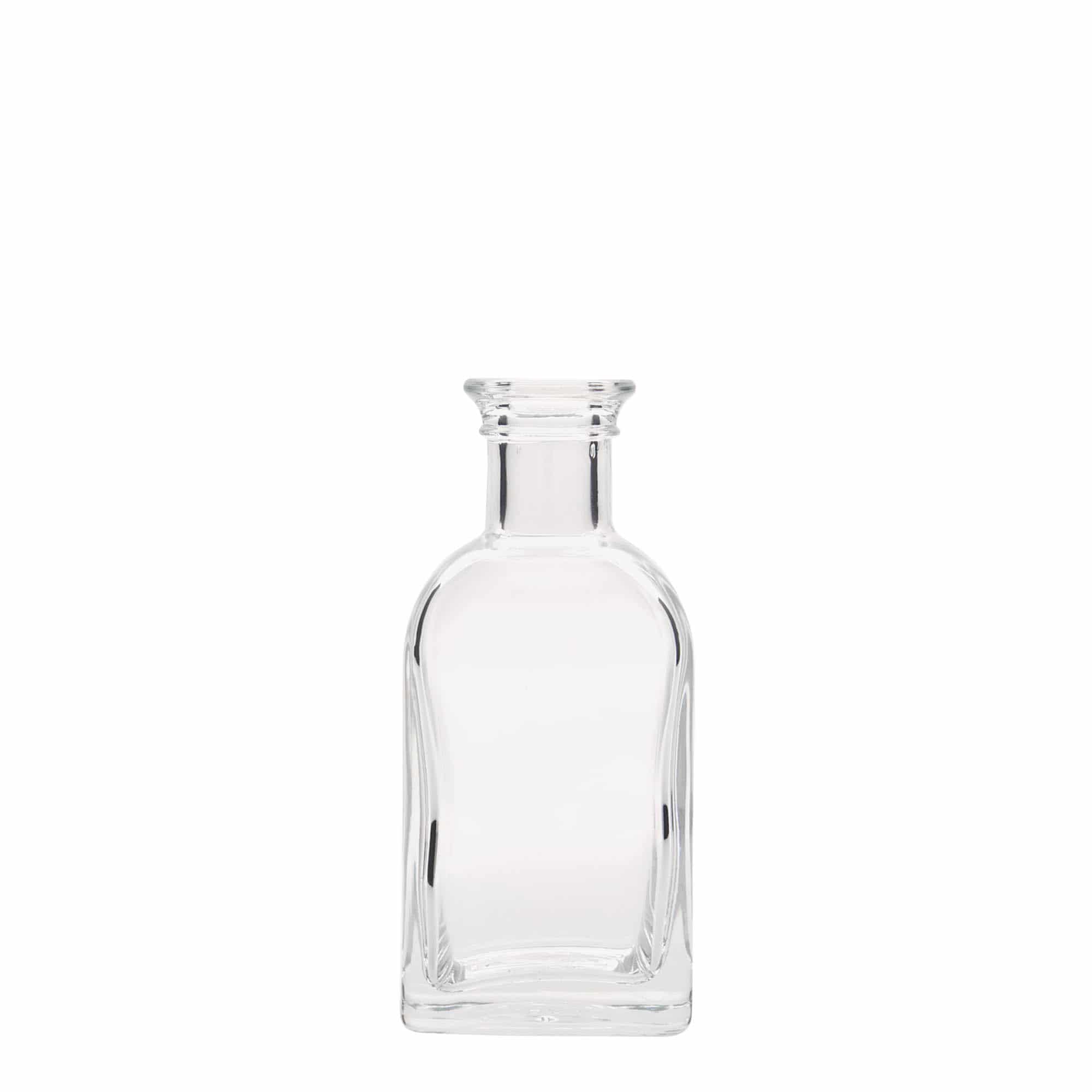 100 ml staklena flaša Apotheker Carré, kvadratna, otvor: pluta