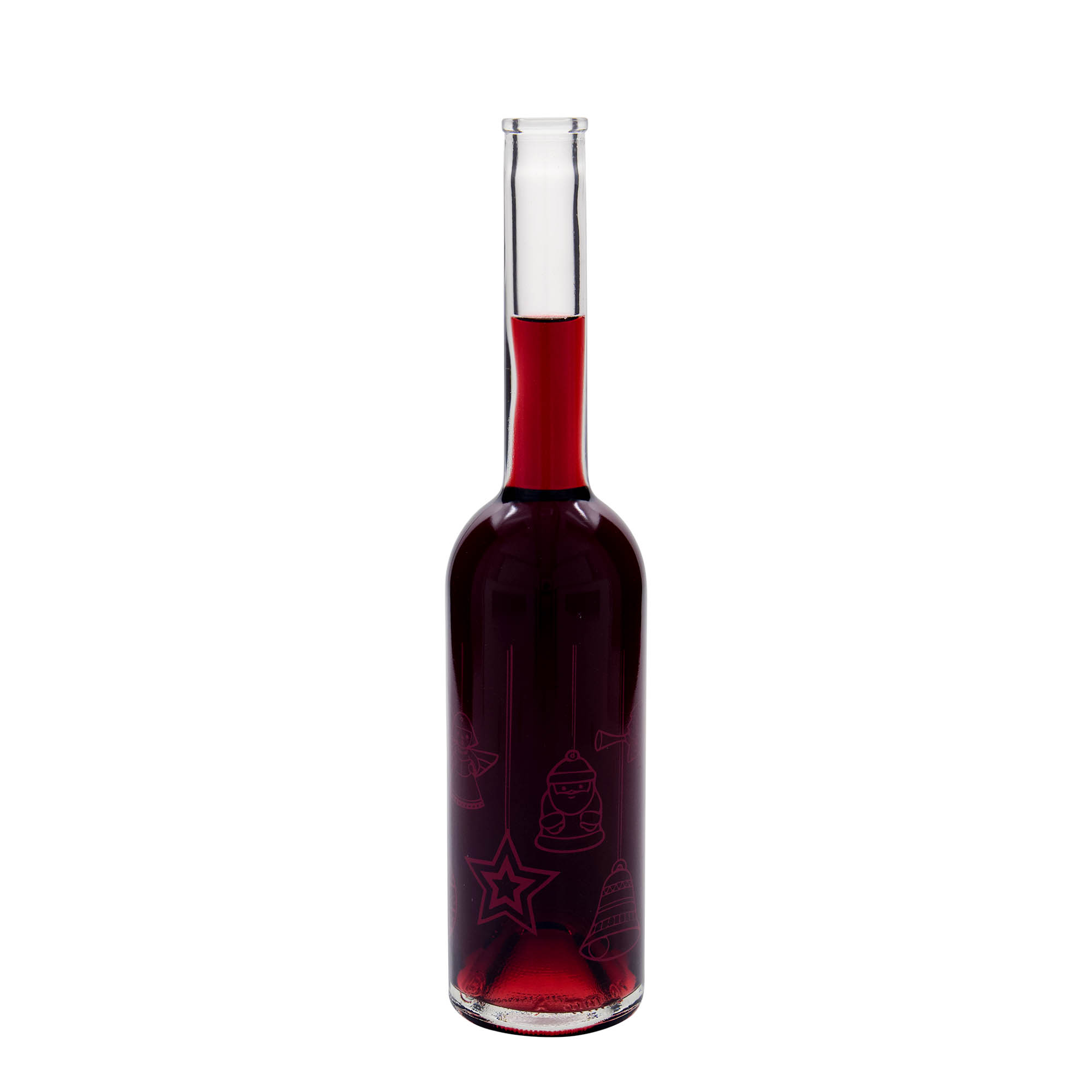 500 ml staklena flaša 'Opera', motiv: zvezde, grlo: plutа
