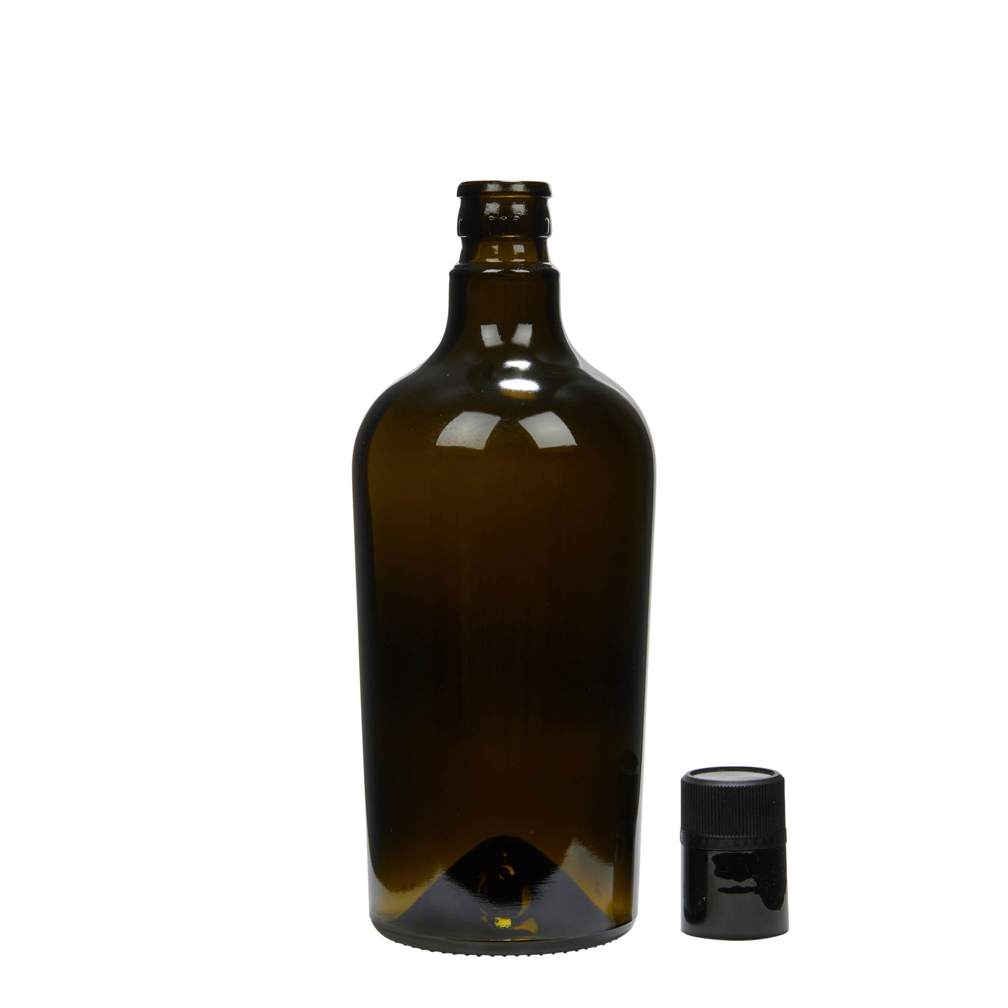 750 ml boca za sirće/ulje 'Oleum', staklena, antikno zelena, grlo: DOP 750 ml boca za sirće/ulje 'Oleum', staklena, antikno zelena, grlo: DOP