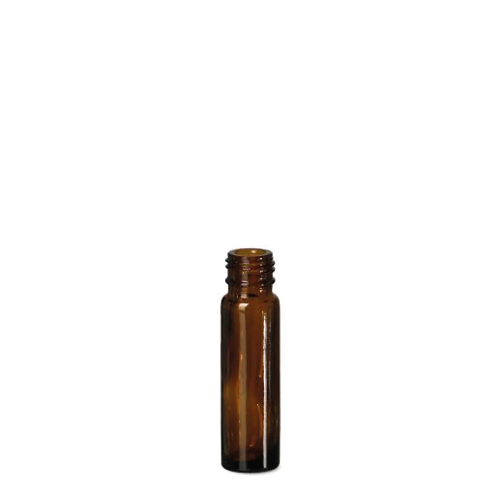 10 ml roll-on bočica, staklo, smeđa, grlo: navojni zatvarač 10 ml roll-on bočica, staklo, smeđa, grlo: navojni zatvarač