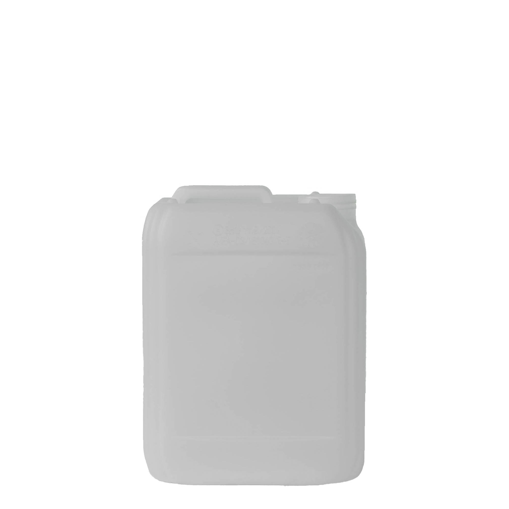 5 l kanister, pravougaoni, HDPE-plastika, prirodno, otvor: ND 55